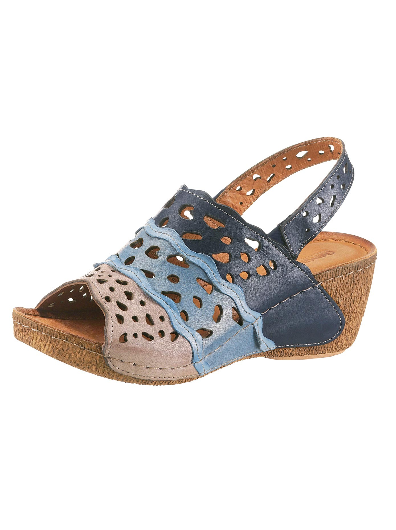 Sandalette in modisch-bunter Optik