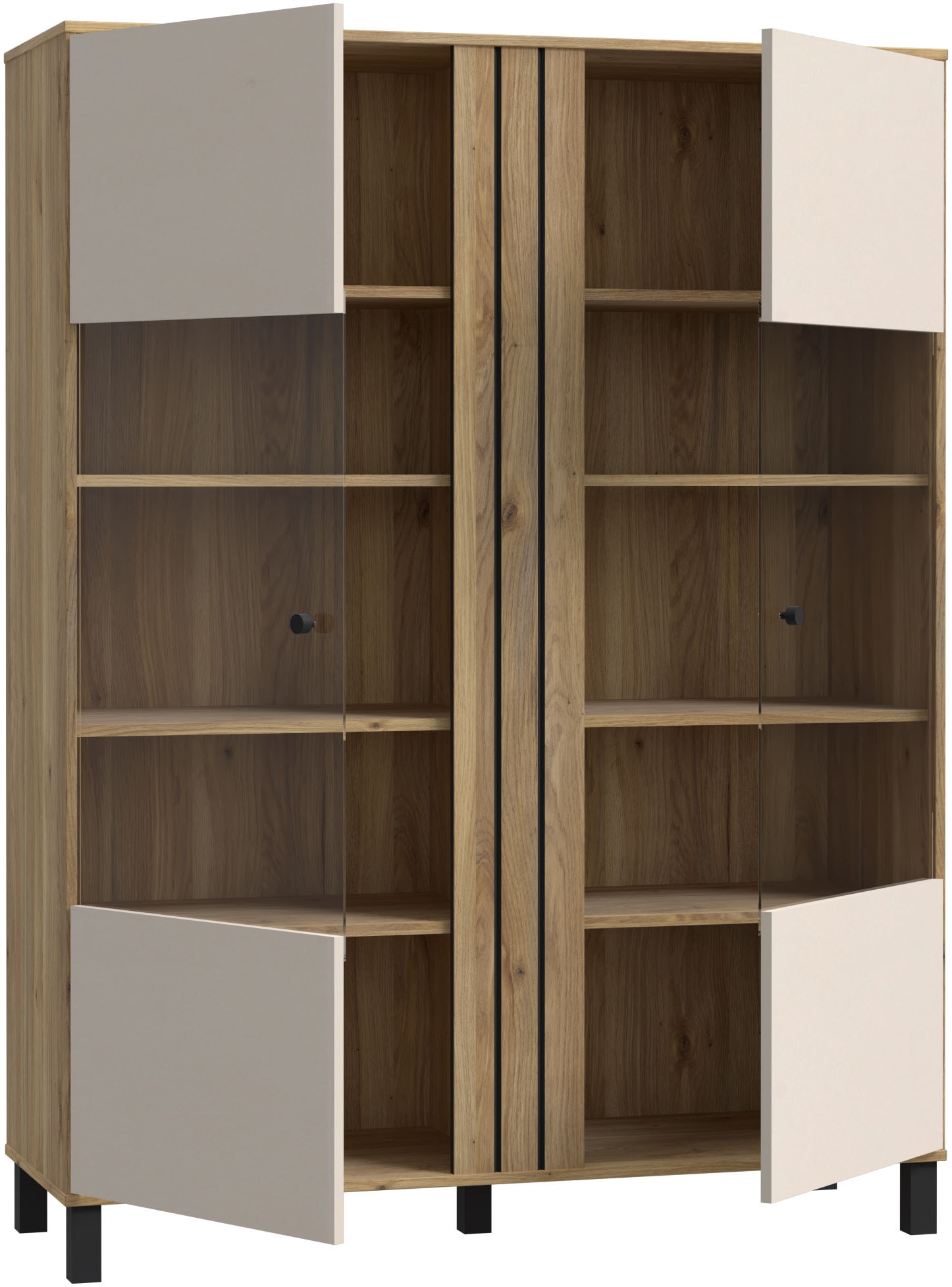 FORTE Highboard »Killarney« Highboardvitrine, Stauraum, Soft Close