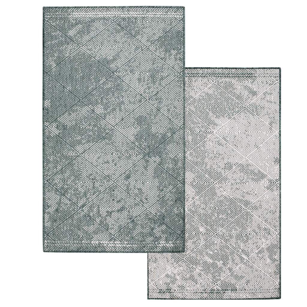 Carpet City Outdoorteppich »DUO RUG 5845« rechteckig 5 mm Höhe Wendeteppich Wetterfest In- & Outdoor, Balkon, Terrasse, Wohnzimmer