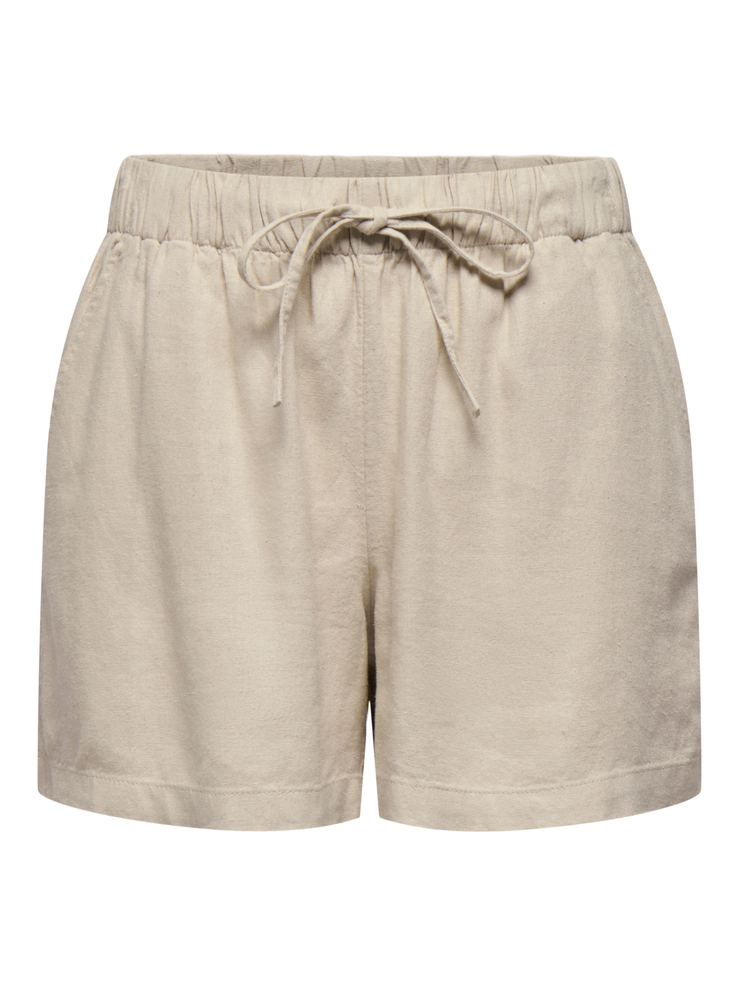 ONLY Short »ONLGOA MW LIN BL PULL-UP SHORTS CC PNT«  mit Leinen