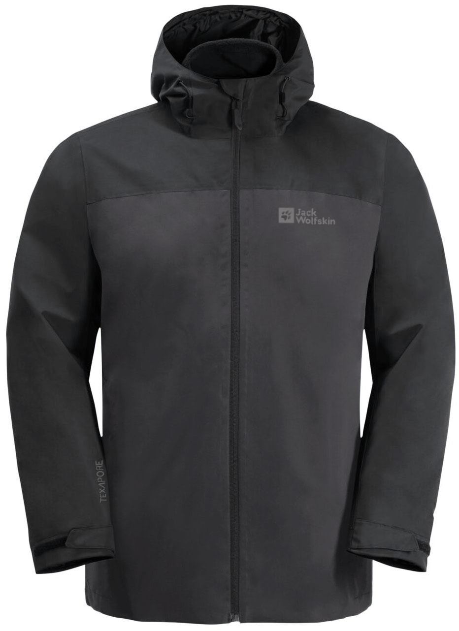 Jack Wolfskin 3-in-1-Funktionsjacke »TAUBENBERG 3IN1 JKT M«, mit Kapuze, mit wasserabweisenden Reissverschlüssen, Wasserdicht, Atmungsaktiv