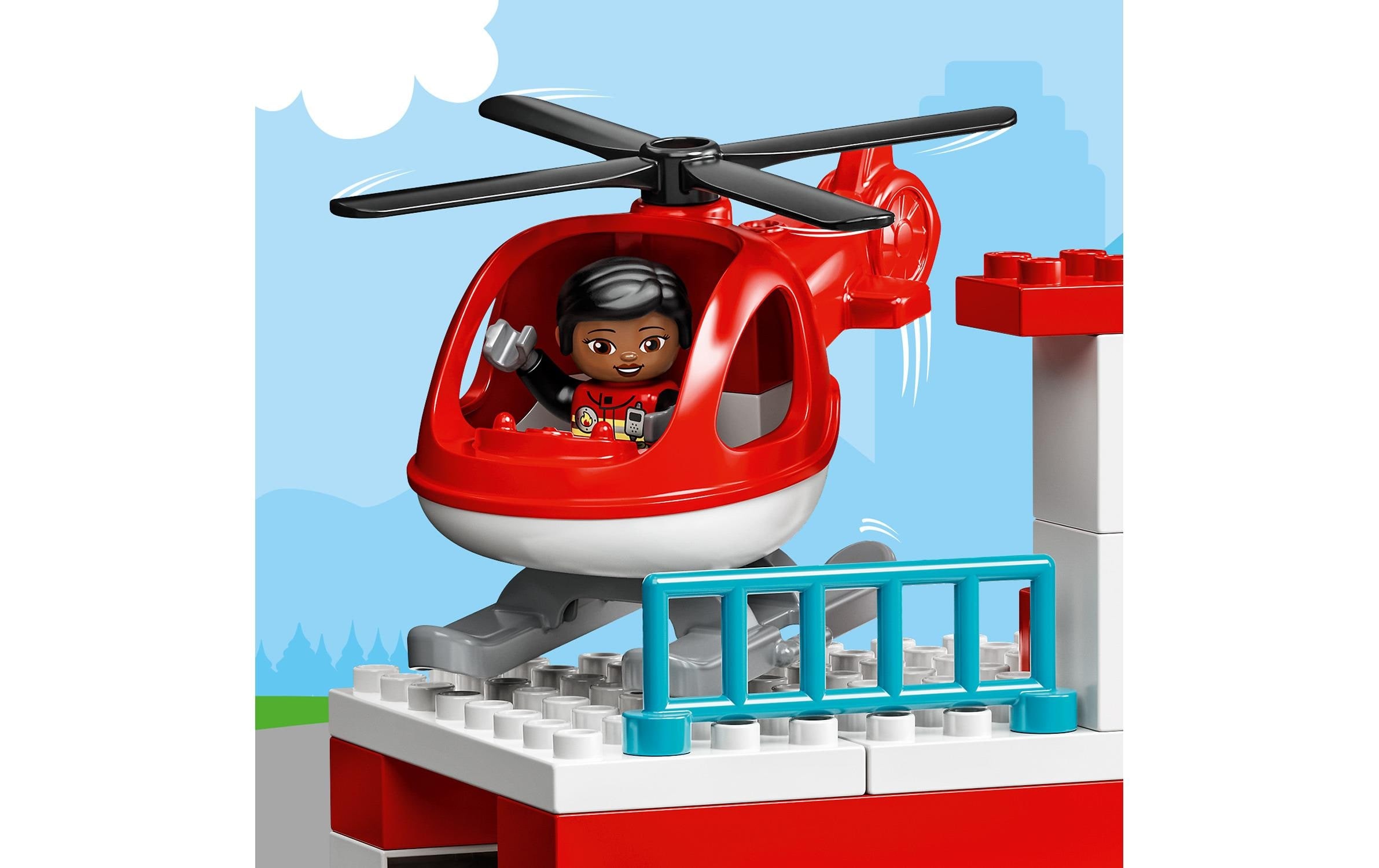 LEGO® Spielbausteine »LEGO DUPLO Feuerwehrwache mit Hub«, (117 St.)