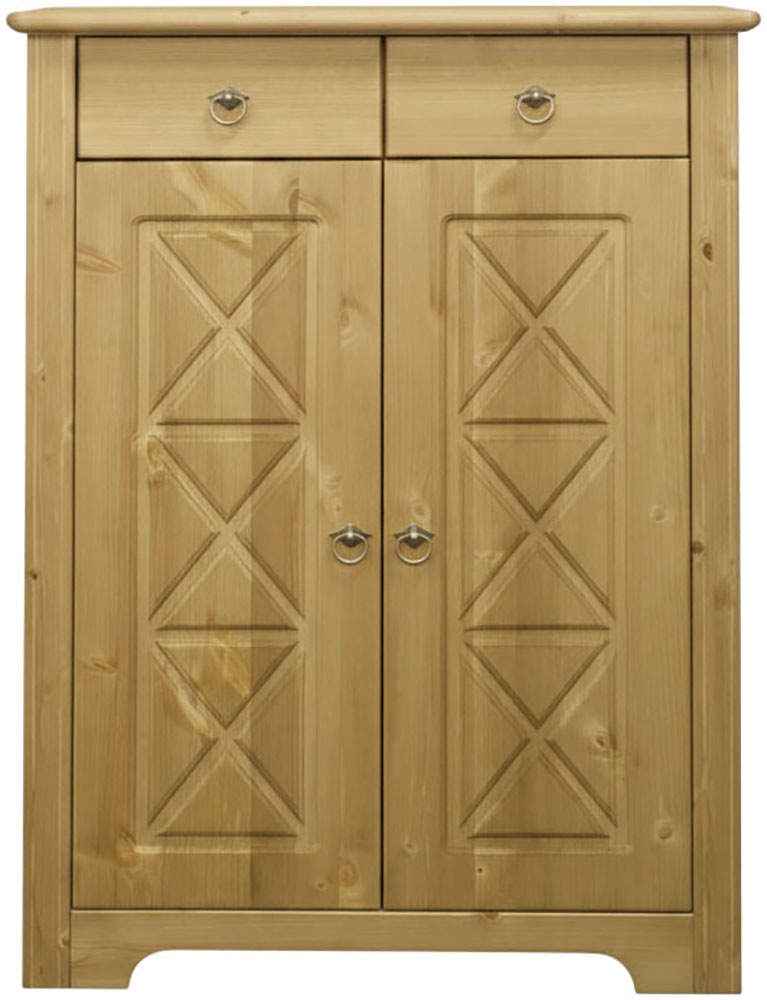 Image of GOODproduct Kommode "Hugo" B/T/H: 74/38/100 cm, aus massiver Kiefer, Breite 74 cm, 2 Schubladen, FSC zertifiziert