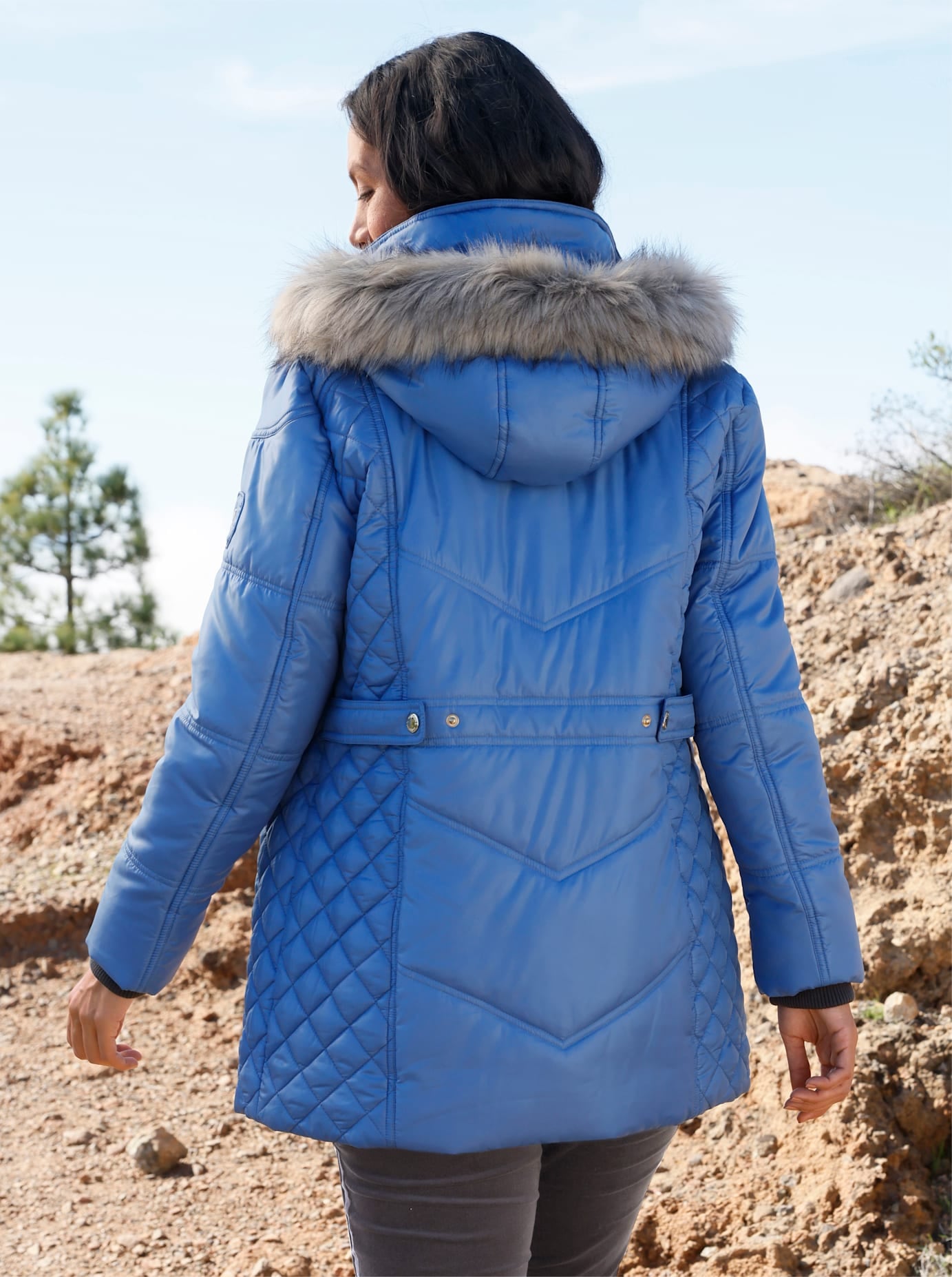 Casual Looks Steppjacke mit Kapuze