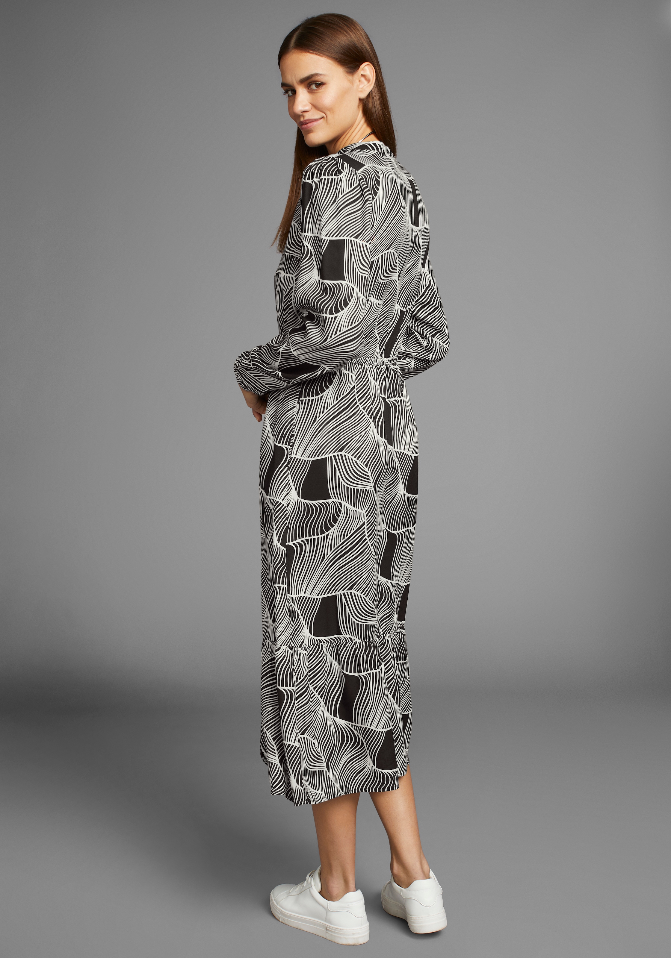HECHTER PARIS Midikleid, mit modischen Print