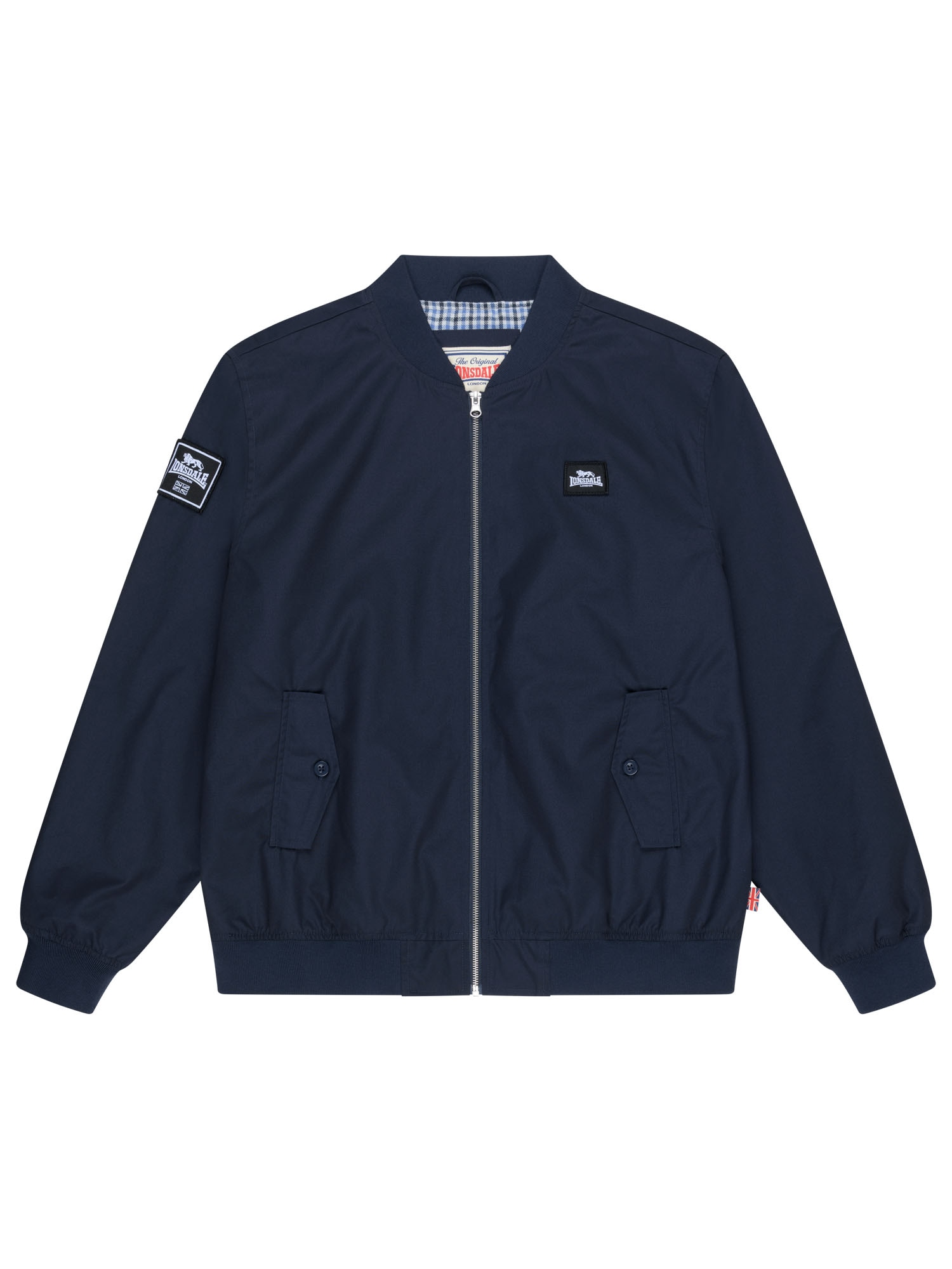 Lonsdale Veste collège »LEYTONSTONE« mit Reissverschluss, aus Baumwolle und Polyester, normale Passform