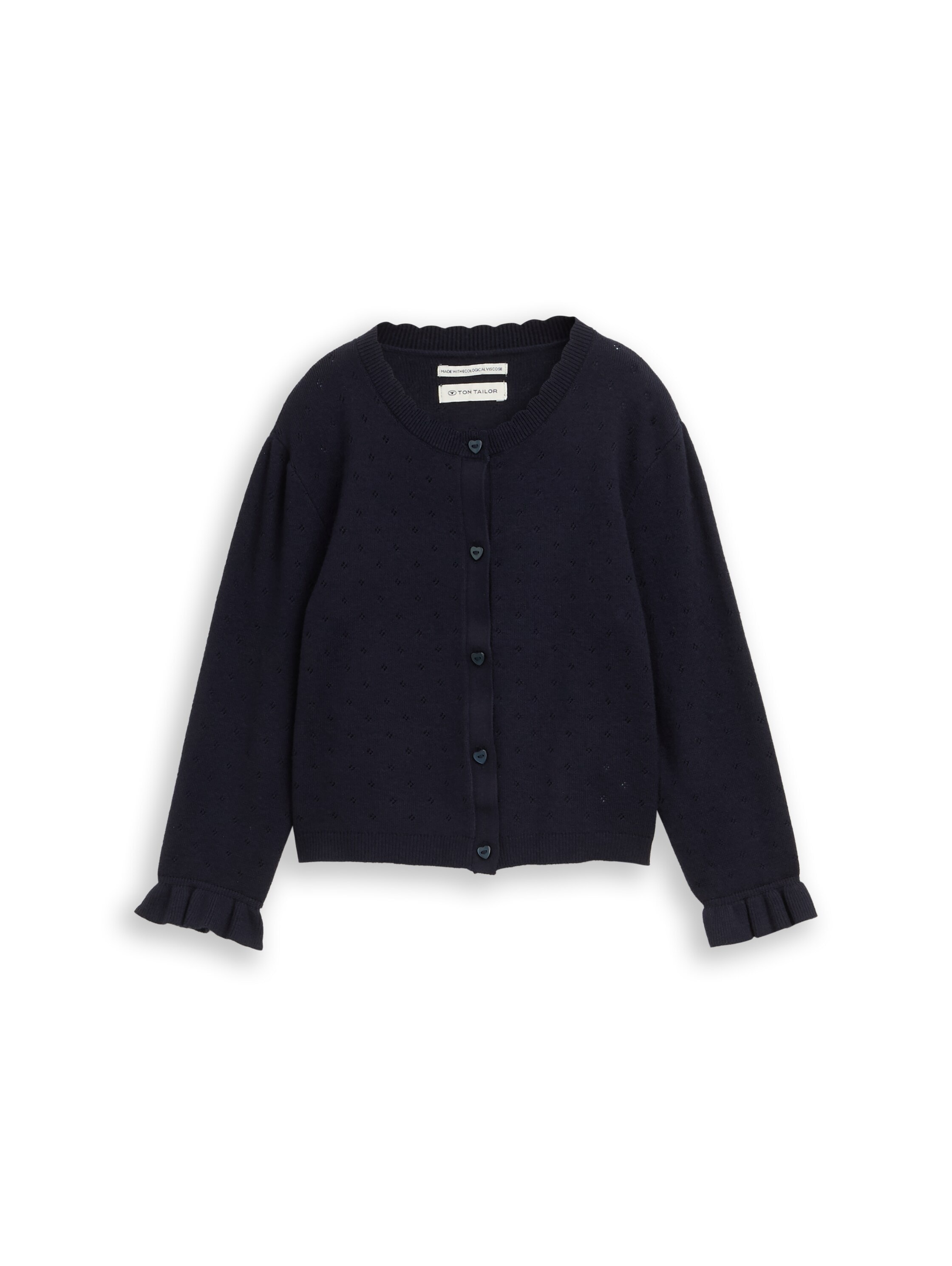 Image of TOM TAILOR Ajourstrickjacke mit Muster