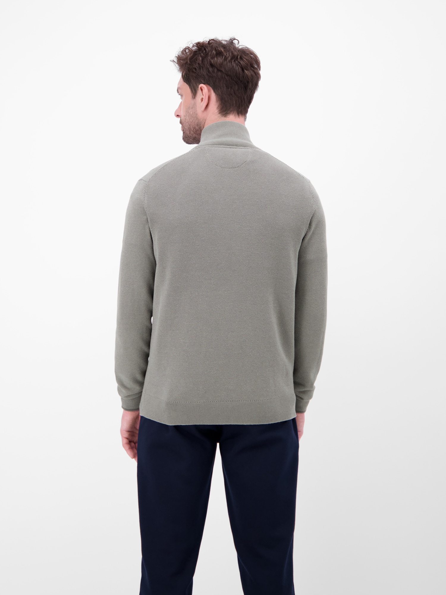 LERROS Veste en tricot »Strickjacke mit Stehkragen in 2-Tone-Optik«