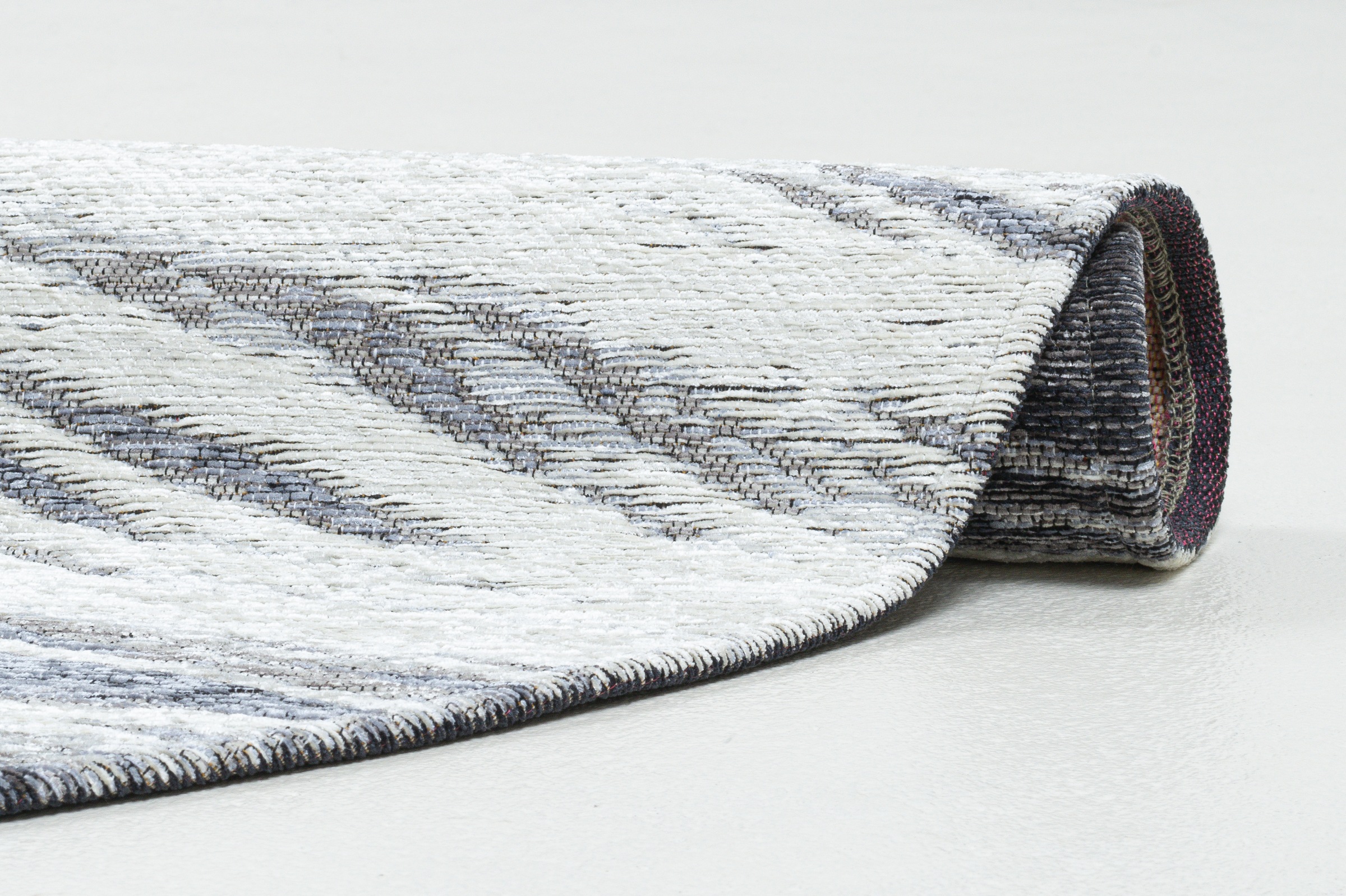 Sansibar Teppich »Keitum 032« rund 3 mm Höhe Flachgewebe, modernes Design, Motiv Brandung & Wellen