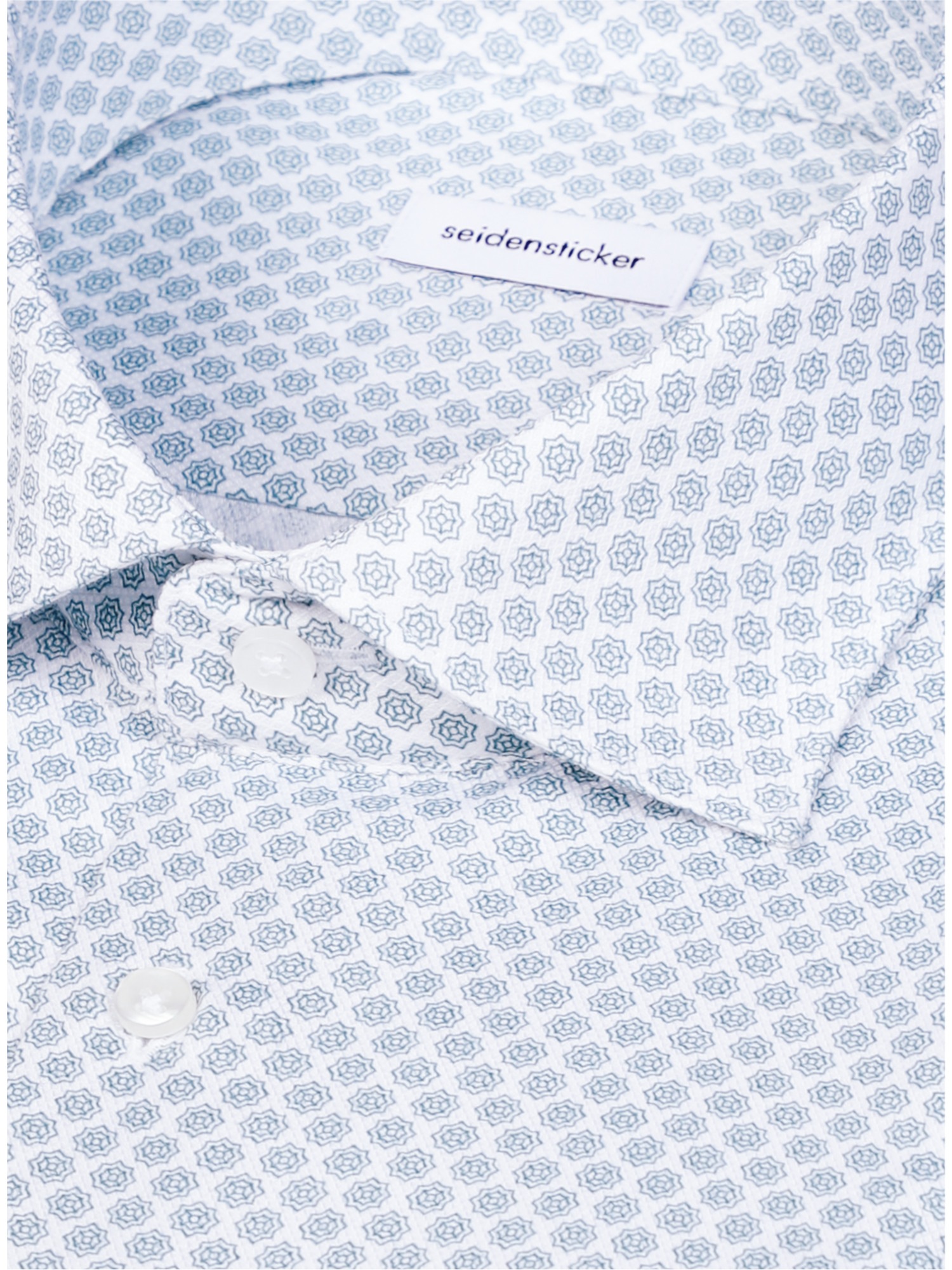 seidensticker Businesshemd »Schwarze Rose« Regular 1/2 Kentkragen Druck