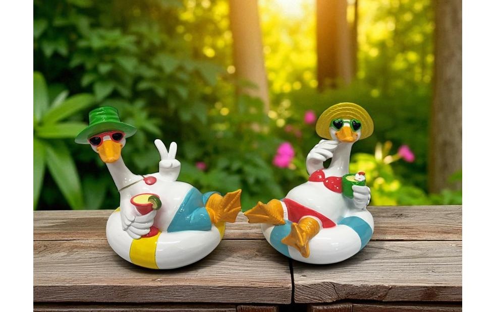   Figure de jardin »Dameco Ente «Beach» 2 Stück«