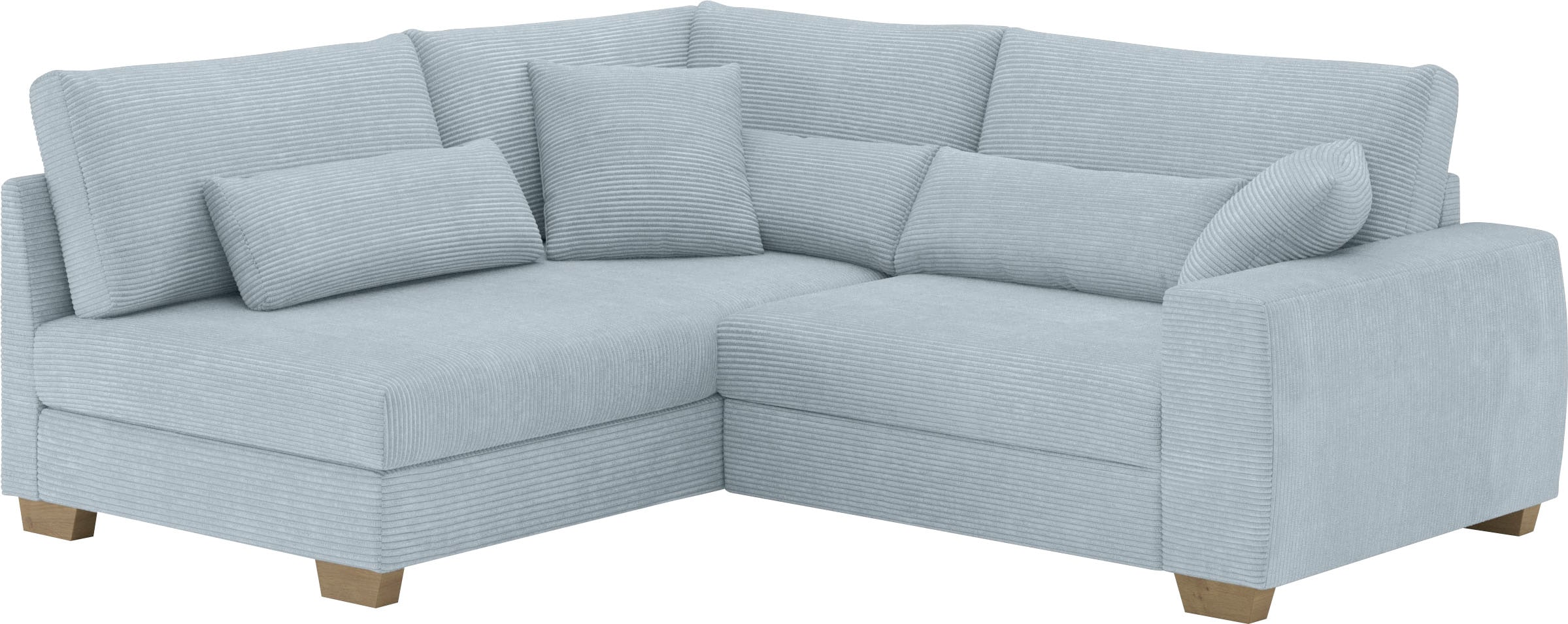 Mr. Couch Ecksofa »Hilla L-Form«, Mit Federkern, wahlweise mit Bettfunktion und Taschenfederkern