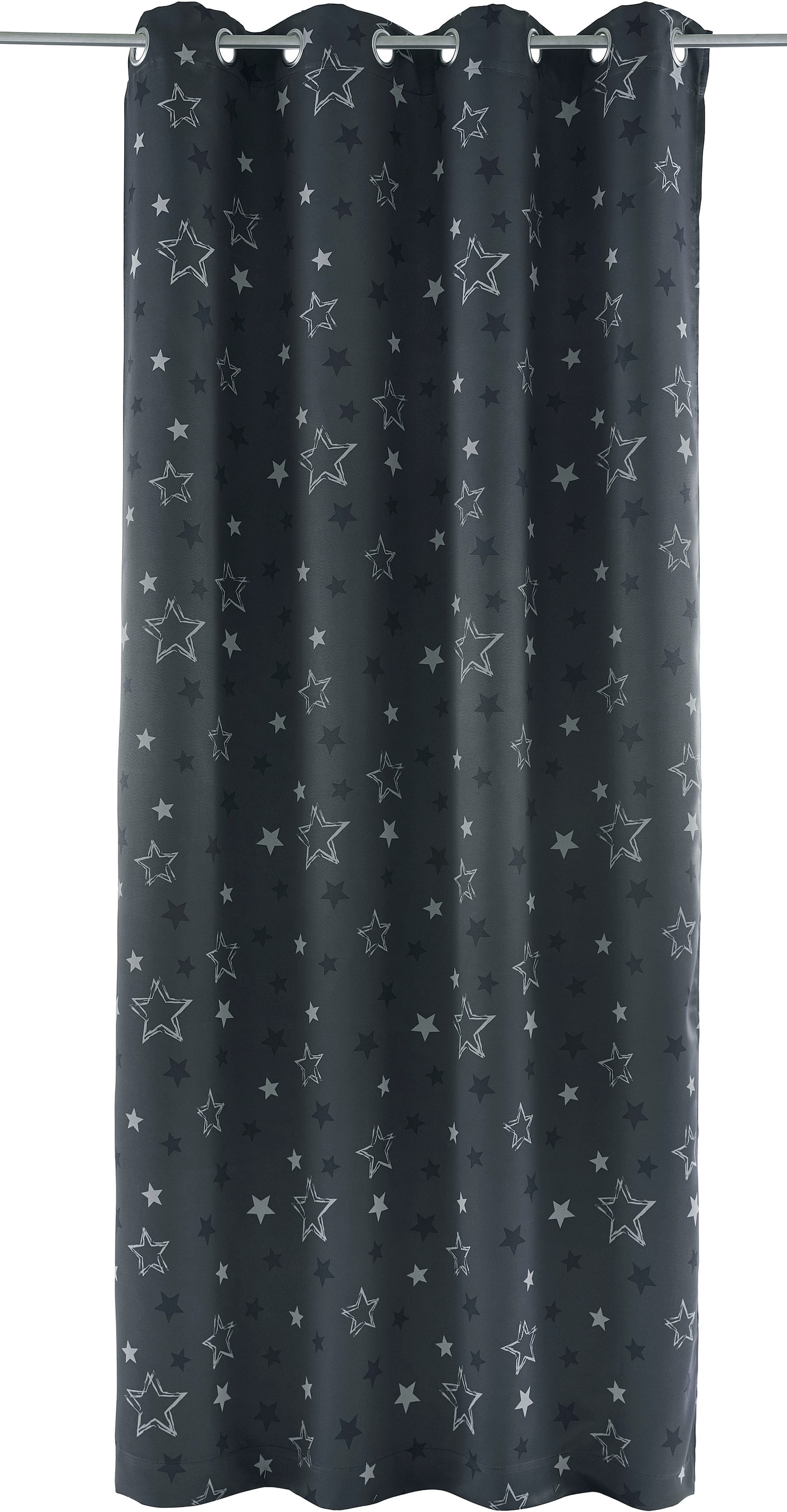my home Vorhang »STARRY« Ösen 1 Stk. tlg. bedruckt, blickdicht, verschiedene Grössen