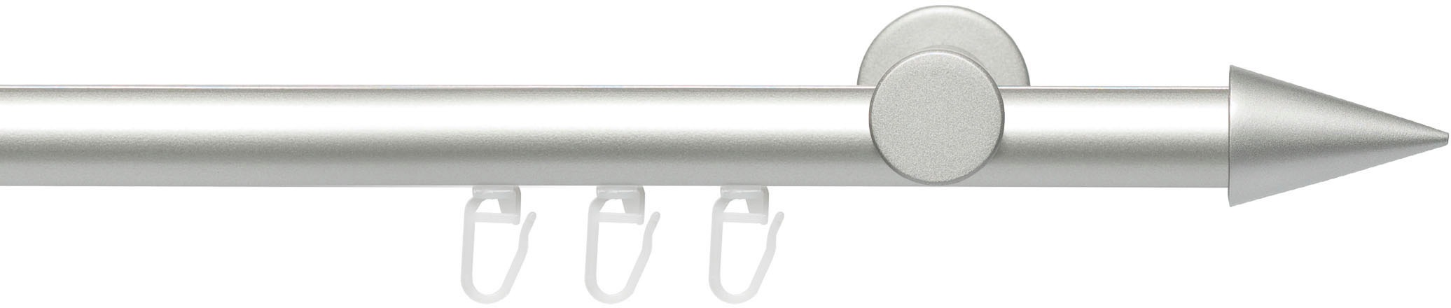 Image of Liedeco Gardinenstange "Innenlaufgarnitur 20 mm Power Spitze" Ø 2 mm 1 läufig-läufig Fixmass Gardinenstange Komplett
