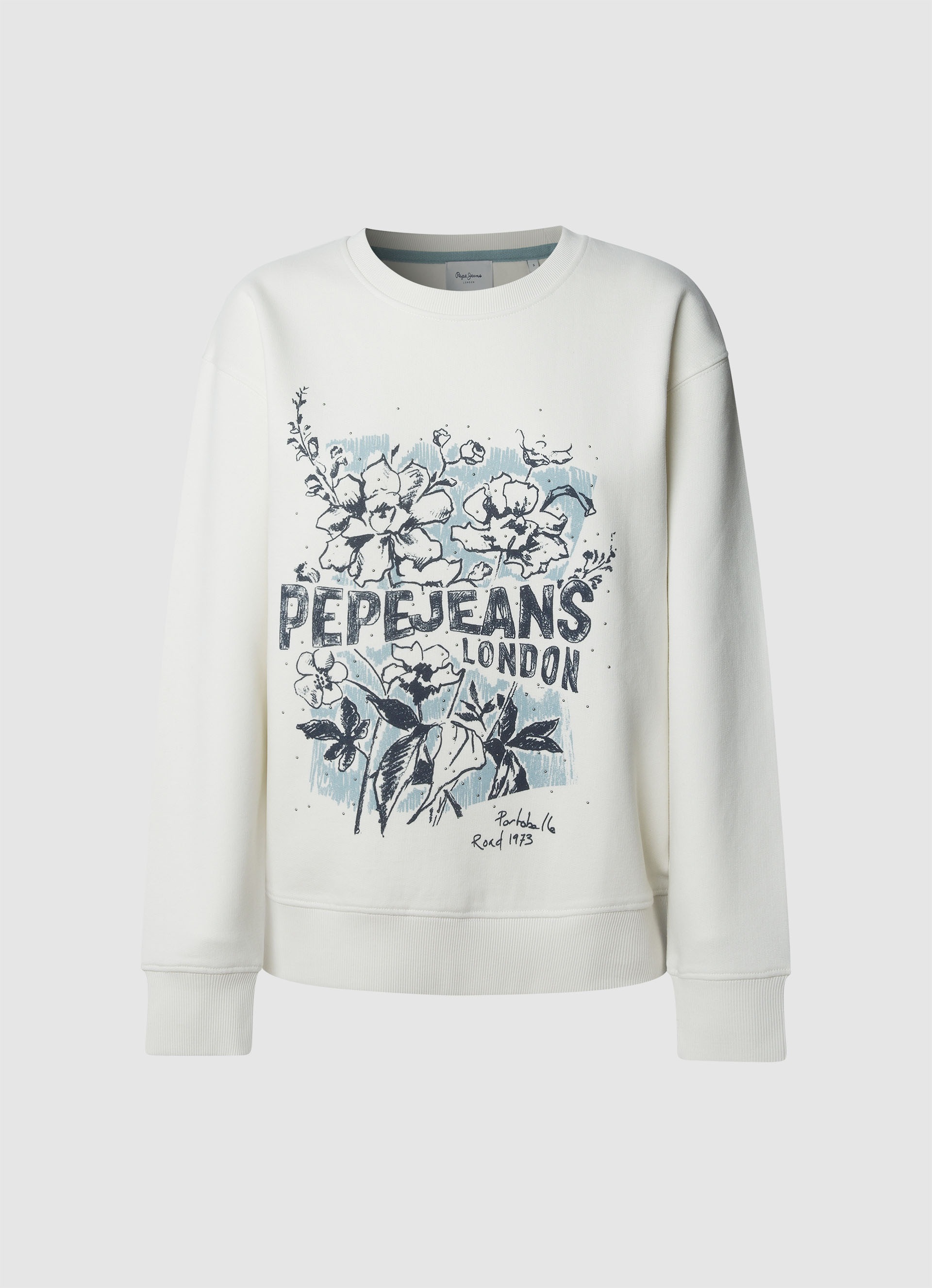 Image of Pepe Jeans Sweatshirt "BEDA", bedruckt, mit Rundhals