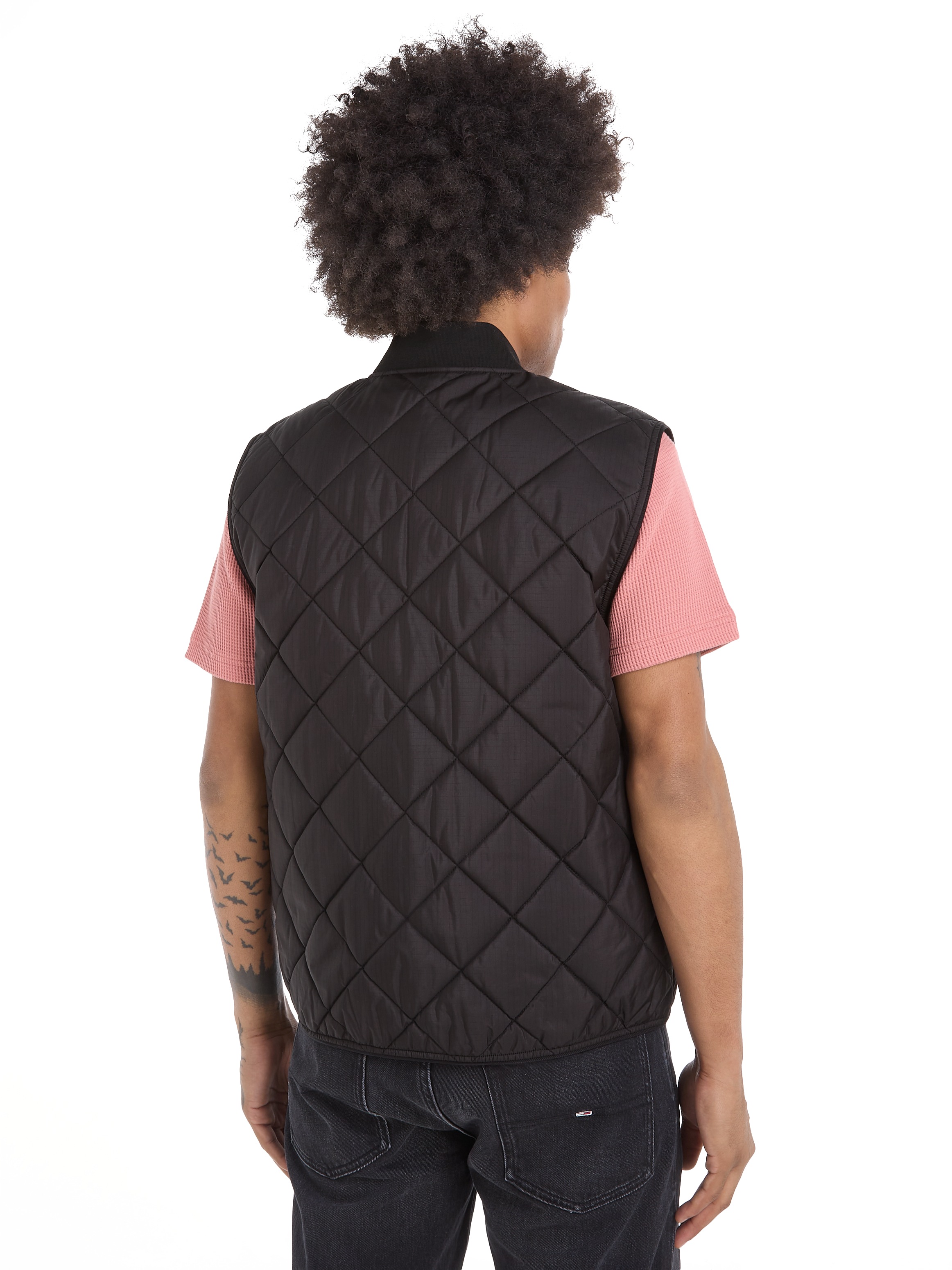 Tommy Jeans Steppweste »TJM REG ENTRY VEST«, mit modischem Rautenmuster