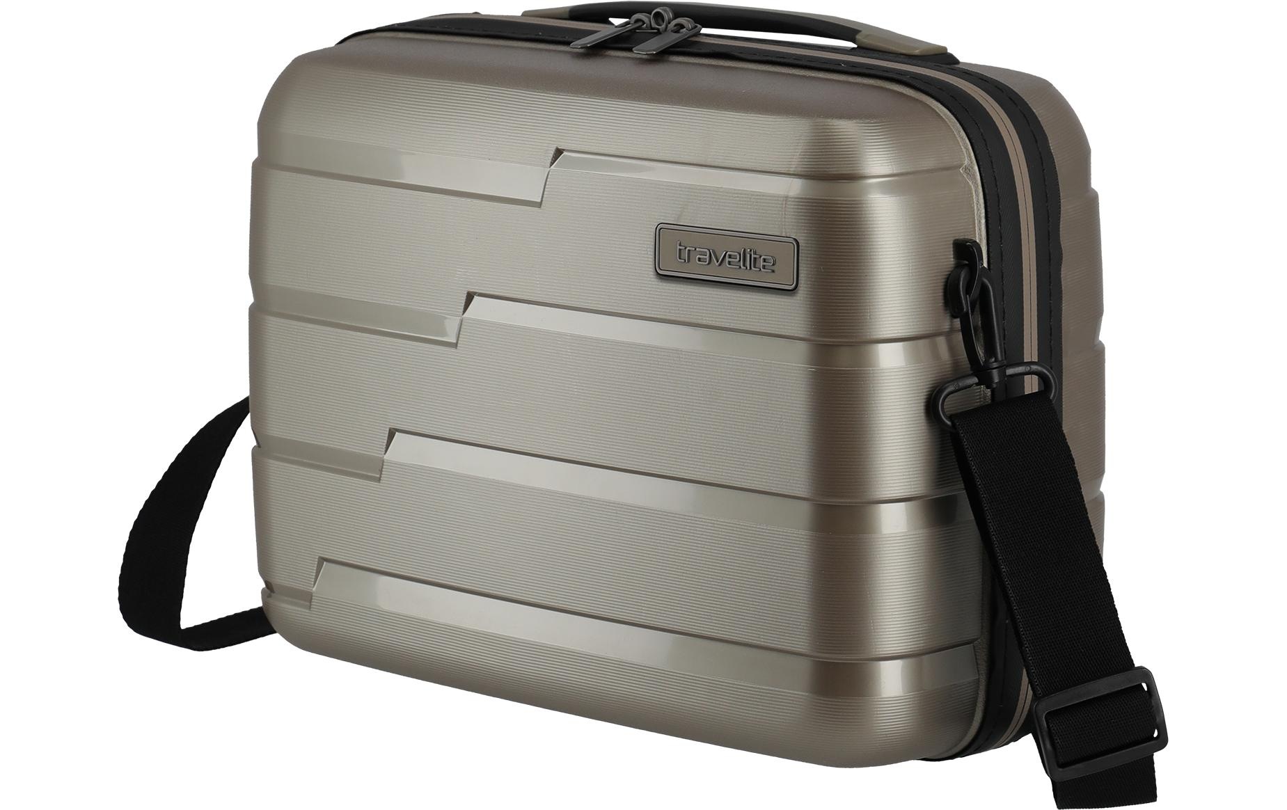 travelite Trousse de toilette »AIR BASE Kosmetikkoffer Hartschale« mit TSA-Schloss und Aufsteckfunktion – robust und leicht