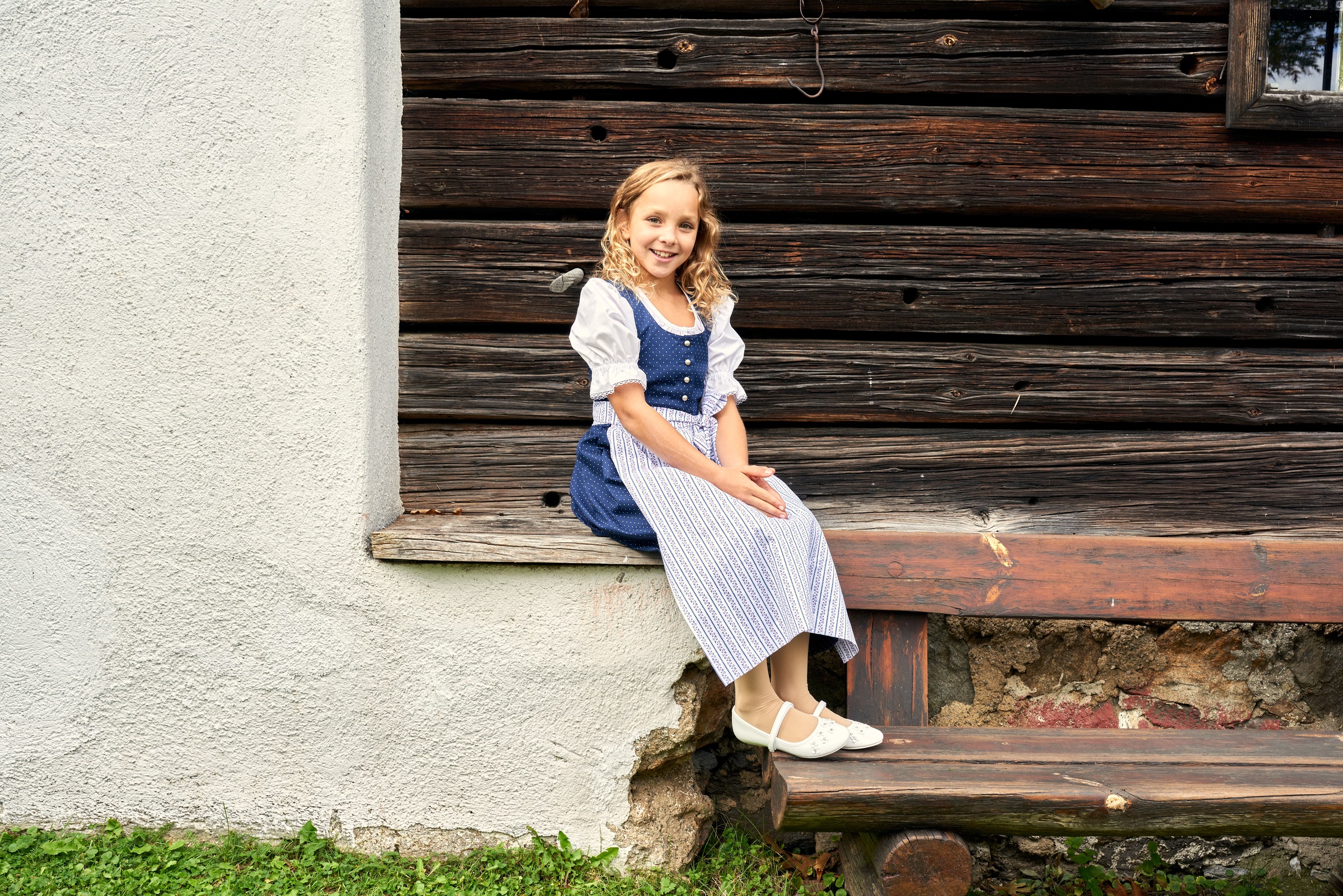 Dirndl 2tlg. Kinder in weicher Baumwollqualität