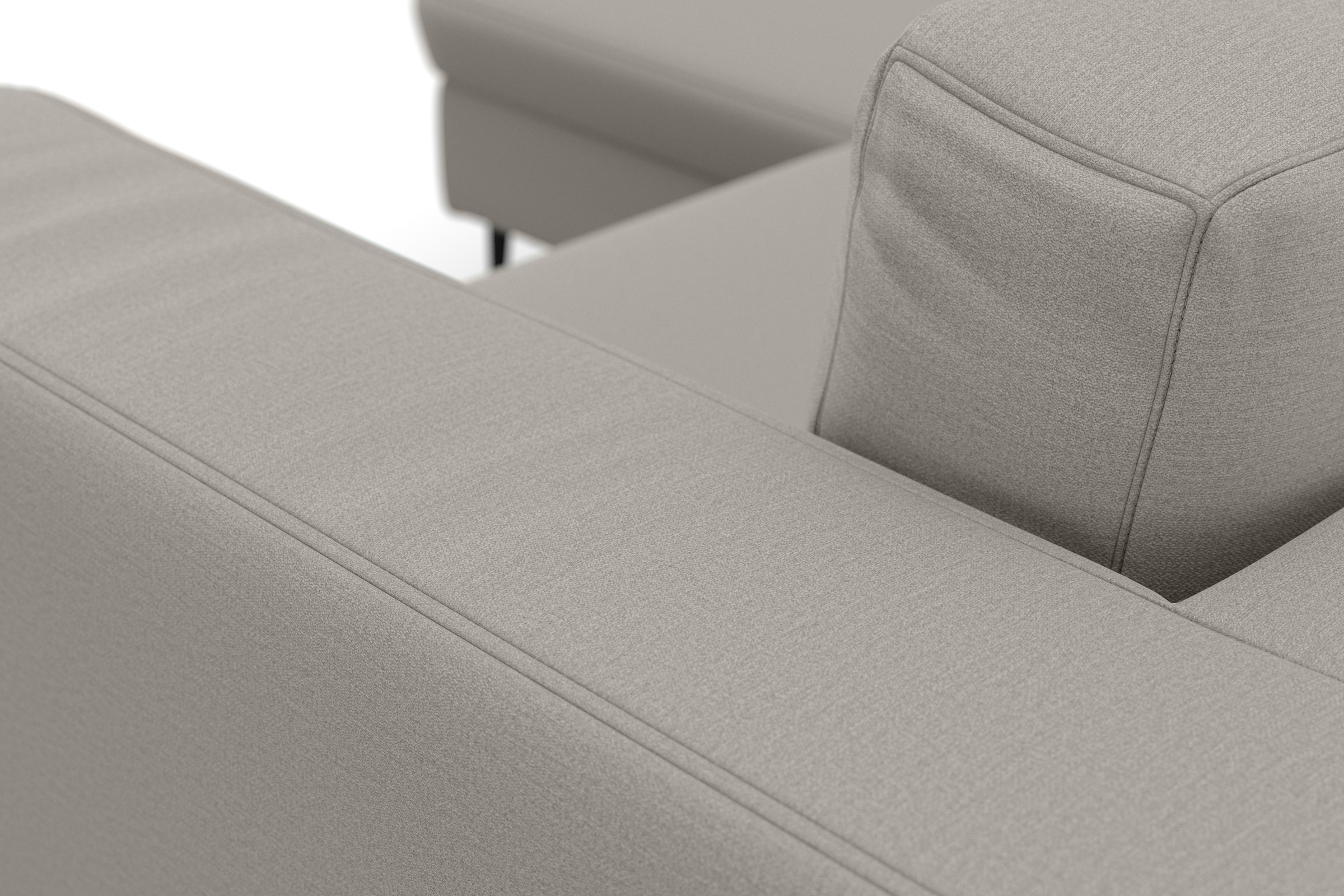 DOMO collection Ecksofa »Modica kompakt und elegant, Breite 244, L-Form« moderne Optik mit extrabreiter Recamiere, auch in Cord