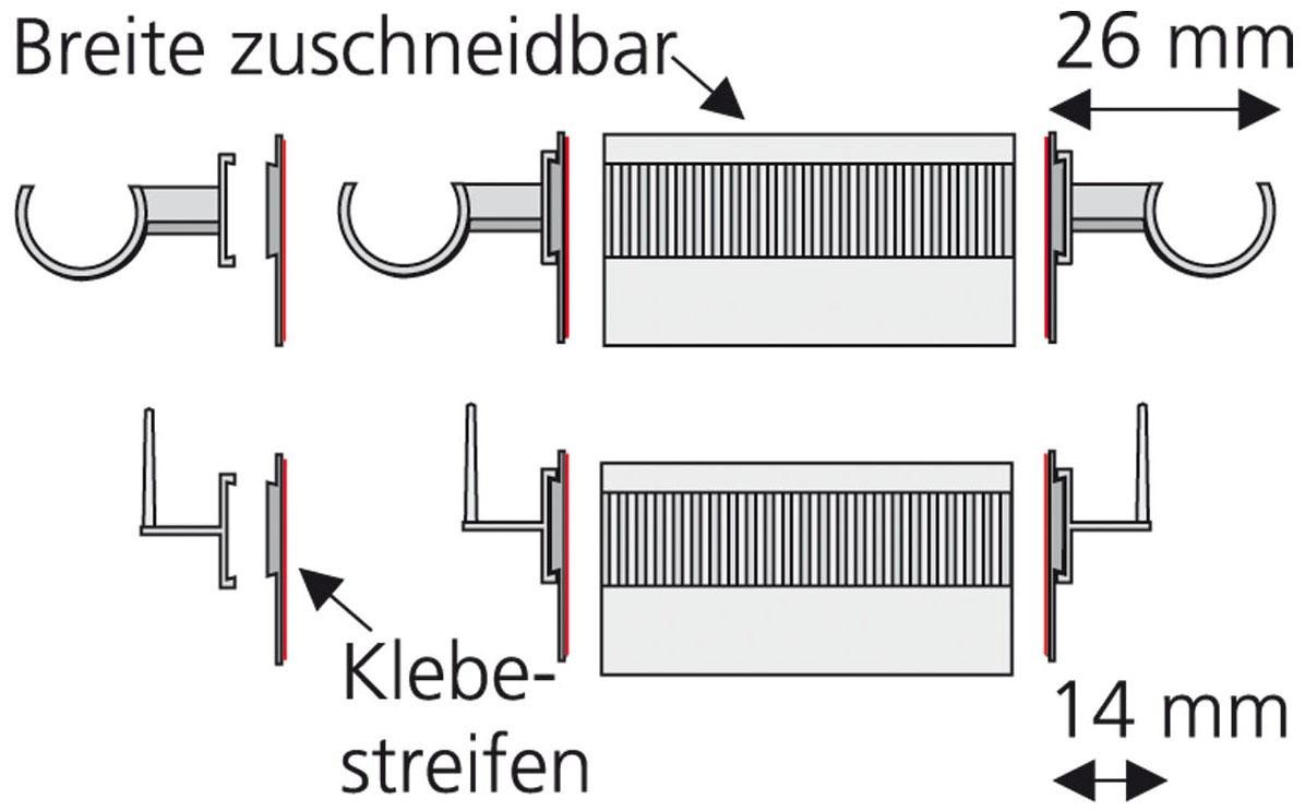 Liedeco Träger, (Set, 2 St.), für Vitrage/Scheibenstange kaufen
