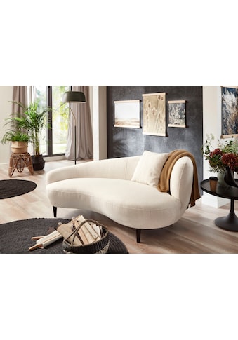 Chaiselongue »Olivia«, Nierenform-Sofa mit Zierkissen