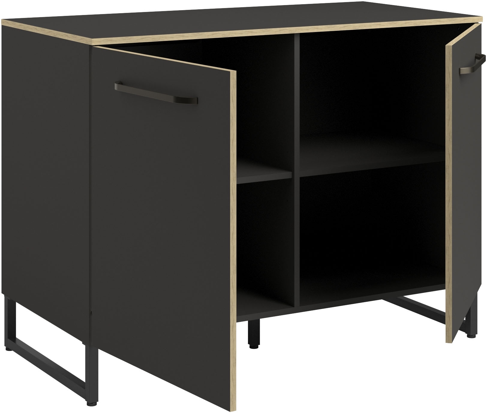 Parisot Schrank-Set »Wave 1, Küchenschrank, Buffetset, Küche« Set, 4xUnterschrank, Theke/Arbeitsplattenergänzung.,3x Hochschrank, Regal, 9 Stk. tlg.