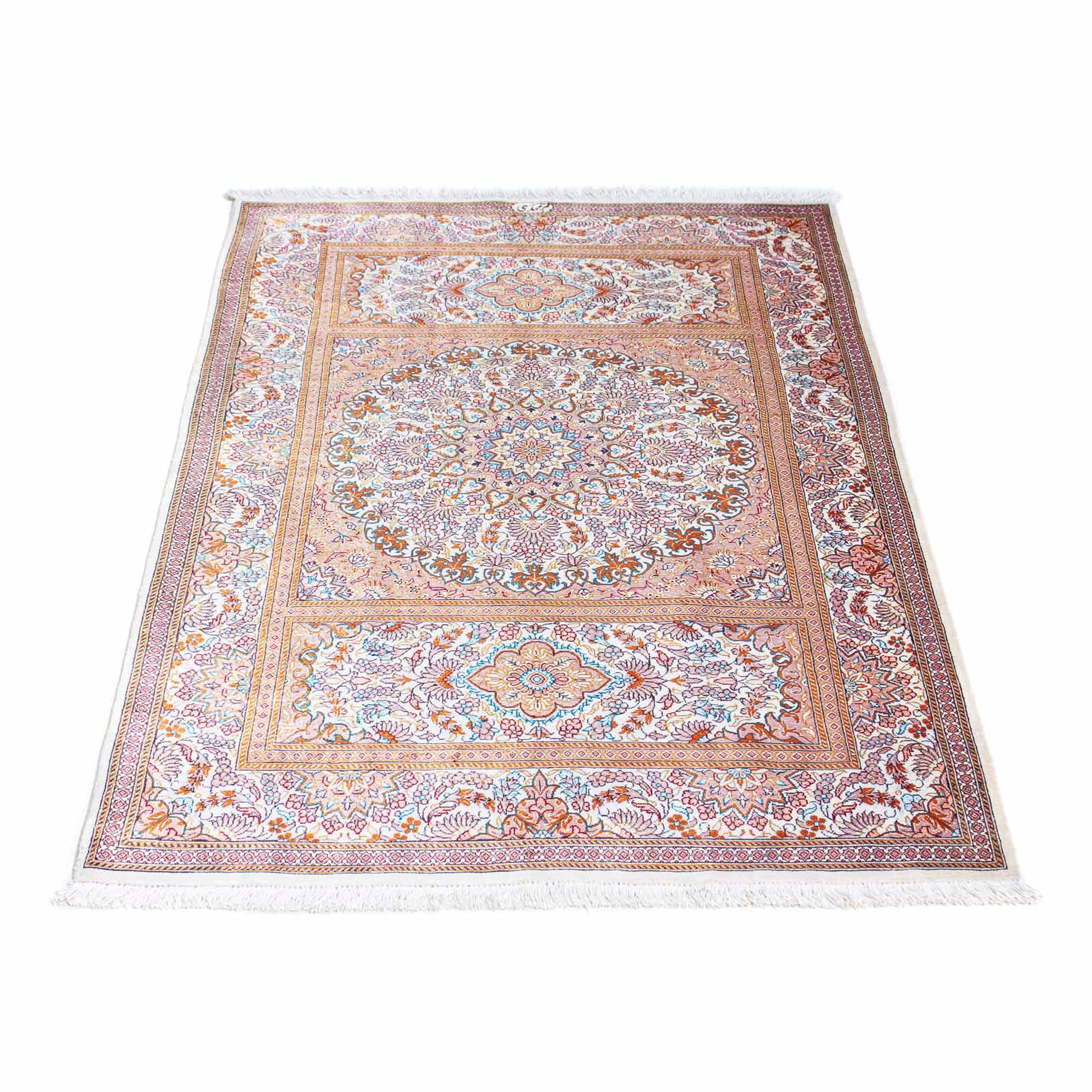 Image of morgenland Orientteppich »Perser - Ghom - 122 x 78 cm - beige«, rechteckig, 10 mm Höhe, Wohnzimmer, Handgeknüpft, Einzelstück mit Zertifikat bei Ackermann Versand Schweiz