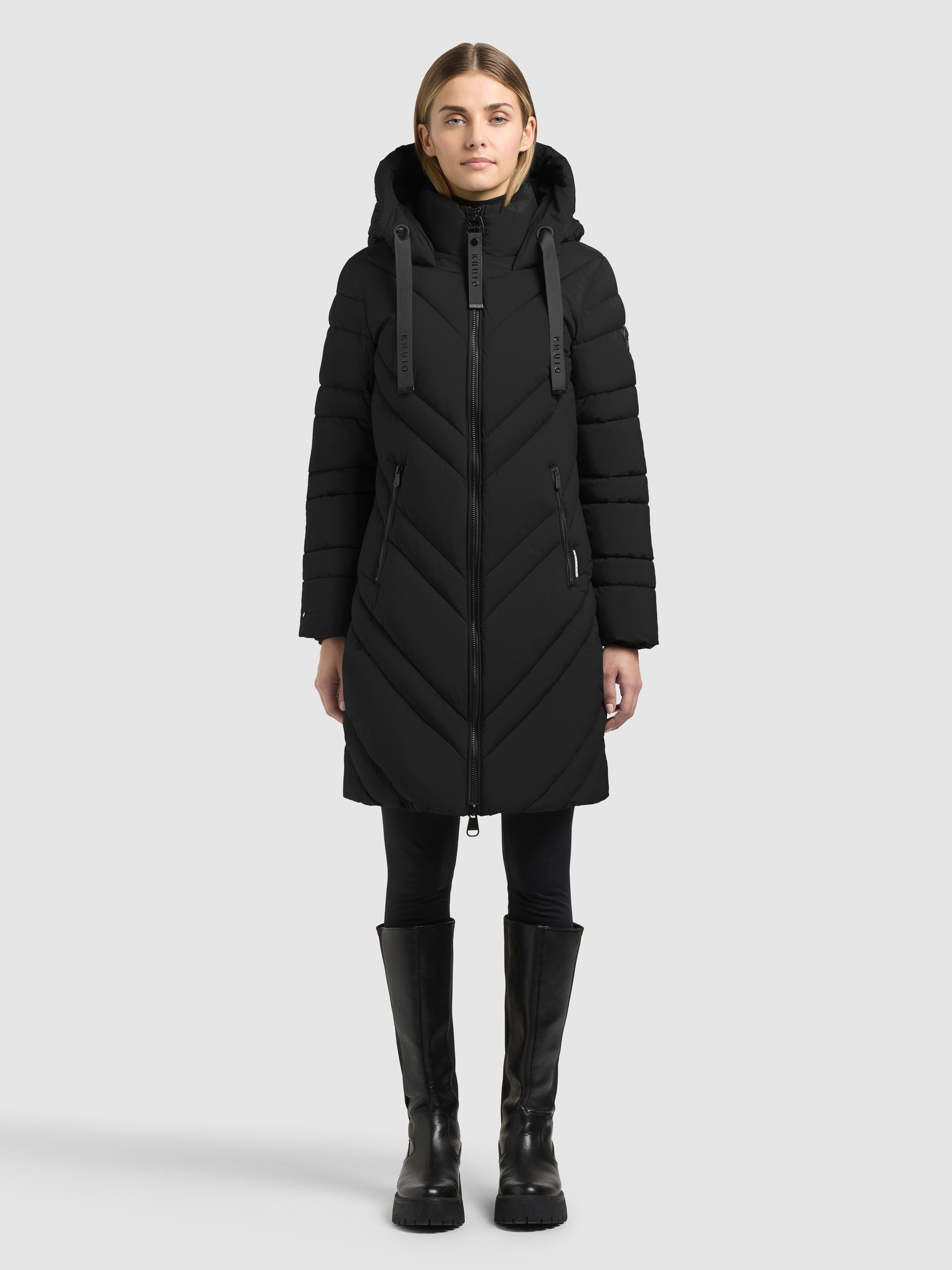 khujo Steppmantel »TABY2« Taschenbeutel mit Fleece