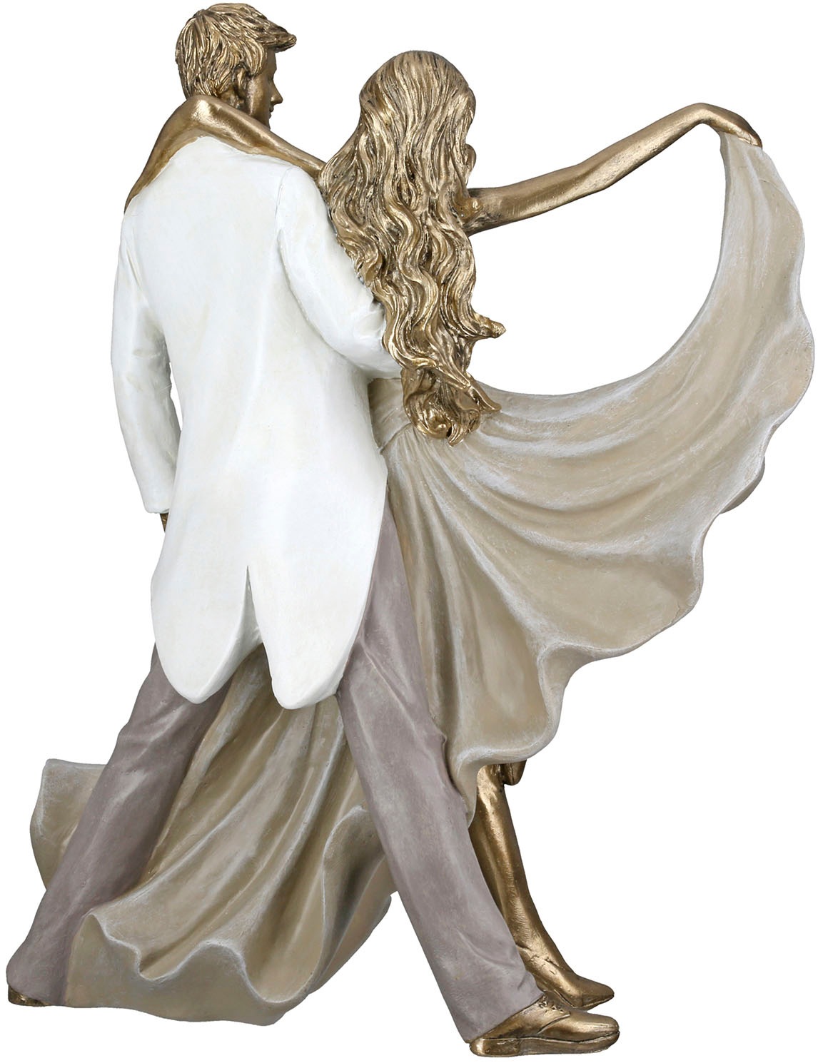 GILDE Figurine de décoration »Figur Tänzer Salsa goldfarben«