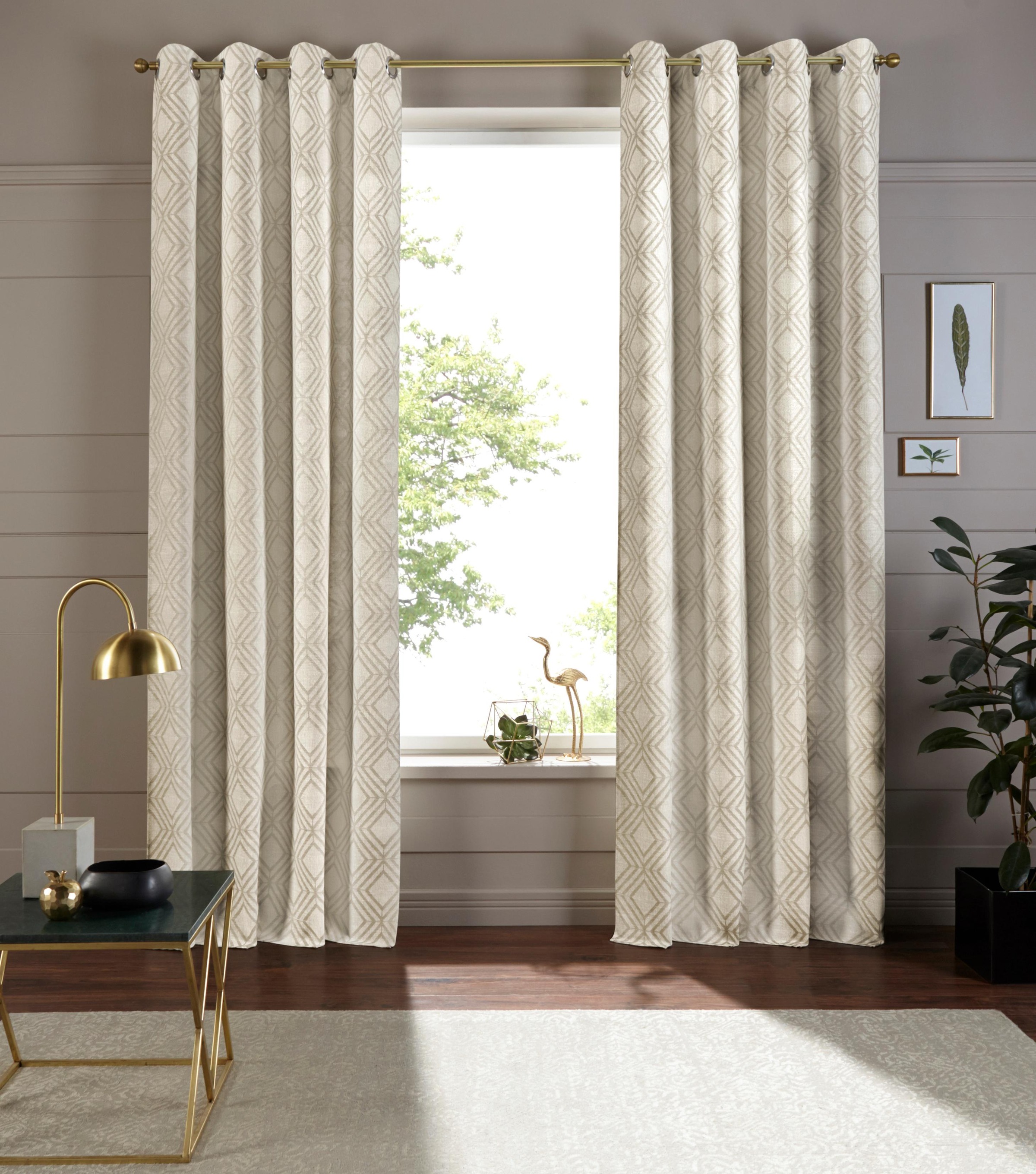 Image of andas Vorhang »Finn«, (1 St.), blickdicht, hochwertiger Jacquard Stoff mit Rautenmuster, verschiedene Grössen bei Ackermann Versand Schweiz