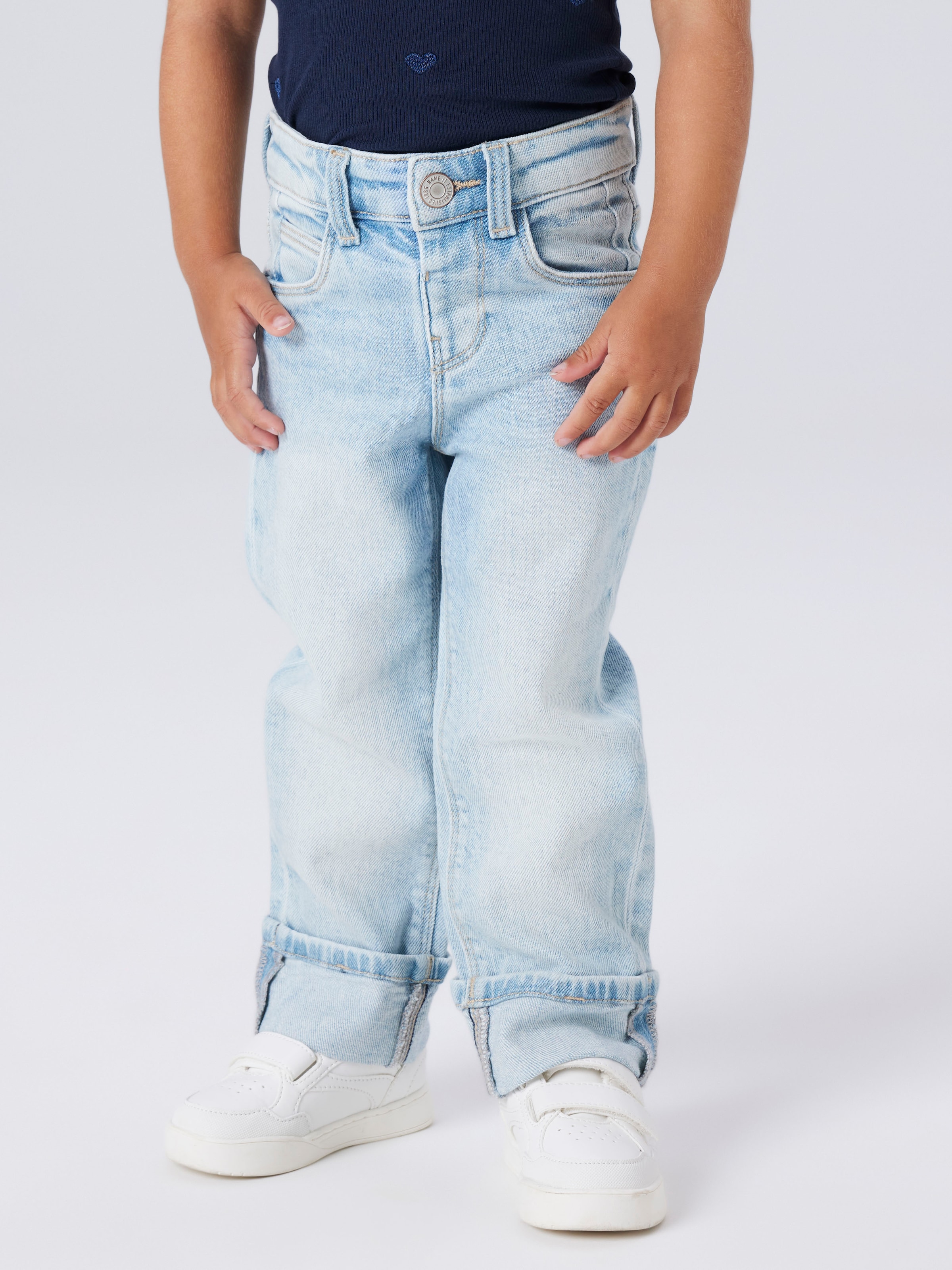 Name It Jeans droit »NMFROSE STRAIGHT FOLD JEANS 4224-AZ NOOS«