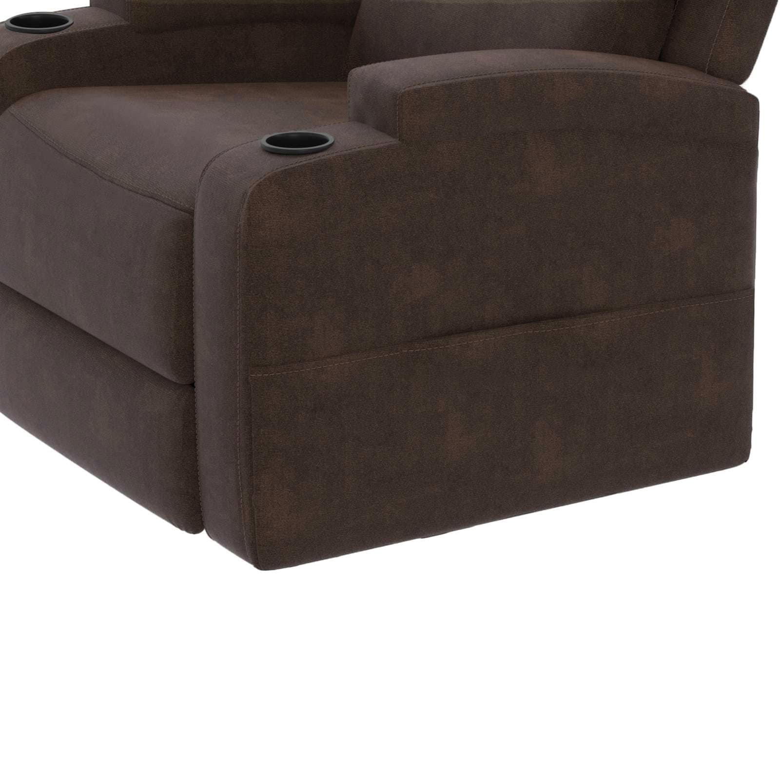 GOODproduct 3-Sitzer »NAPORI Microfaser, Multimediasofa, Kinosessel XXL« Kinosofa mit 2 x Relaxfunktion und Getränkehalter