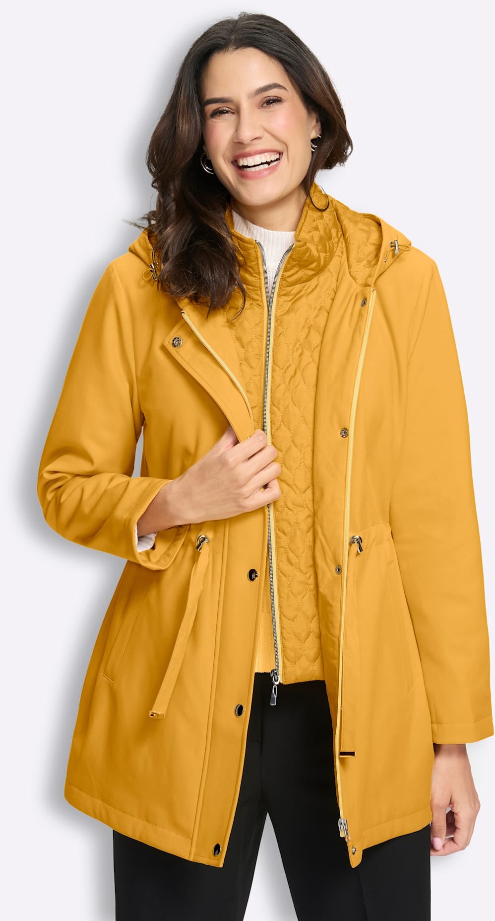 Inspirationen Veste double avec capuche