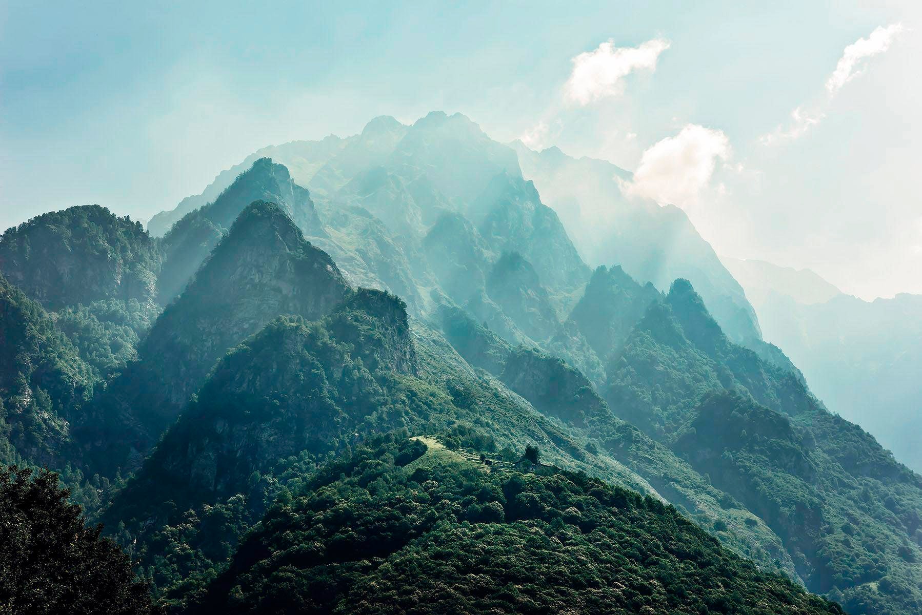Image of Komar Vliestapete "Digitaldruck Vlies - The Summit - Grösse 300 x 200 cm" bedruckt glatt Wohnzimmer, Schlafzimmer