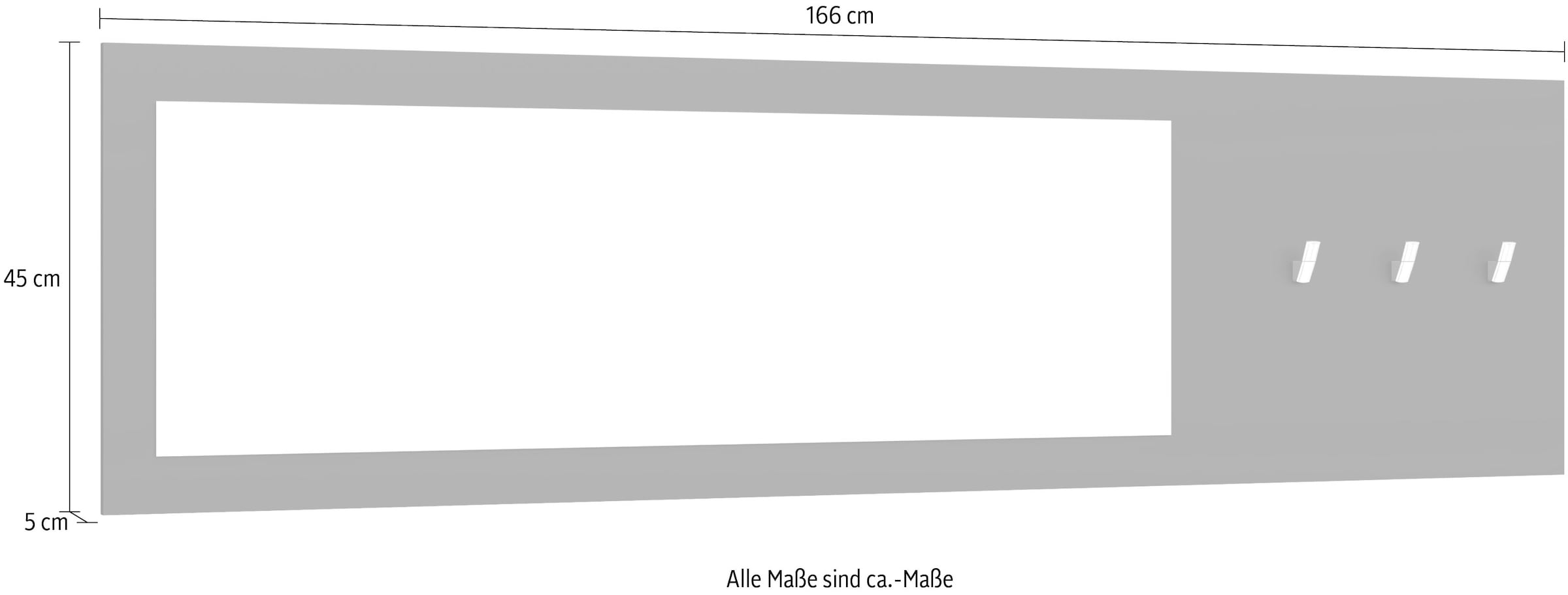 borchardt Möbel Garderobenpaneel »Vaasa«, Breite 166 cm