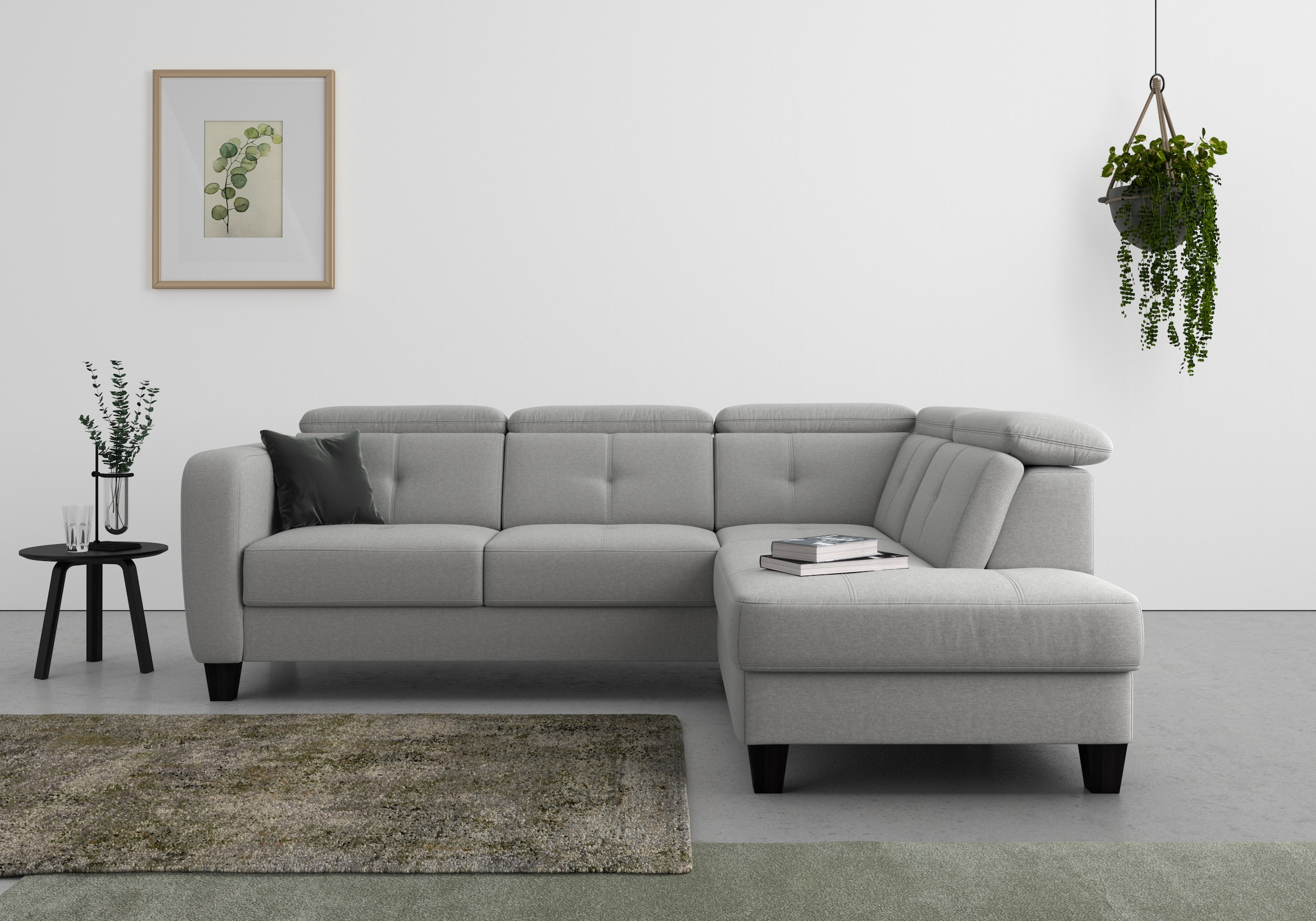 Image of sit&more Ecksofa "Belluci L-Form" inklusive Federkern, wahlweise mit Bettfunktion und Bettkasten