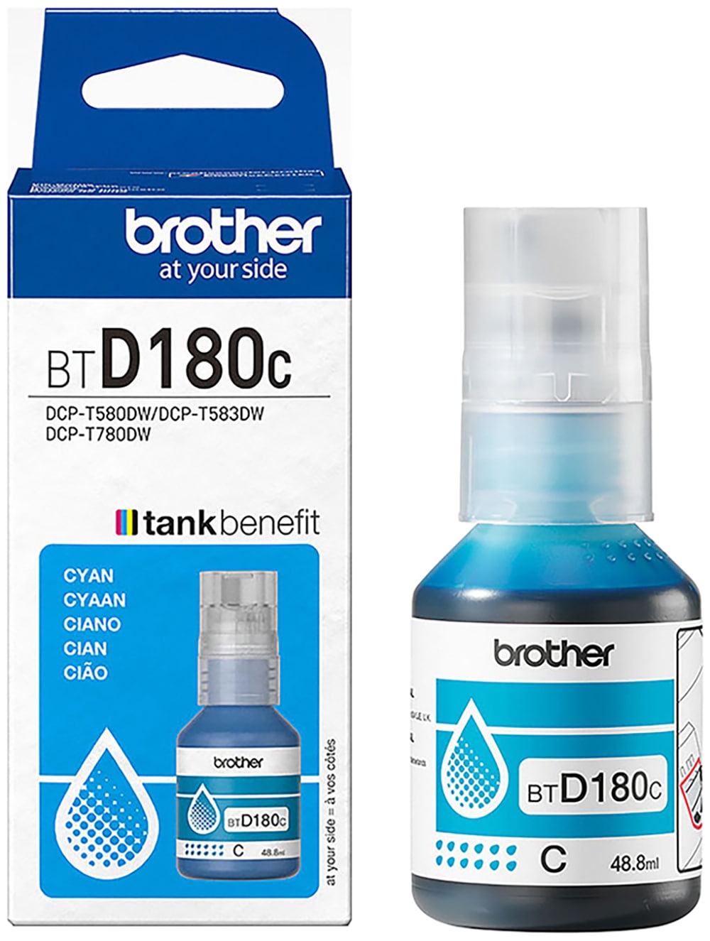 Brother Encre de recharge »BTD180C« für Brother