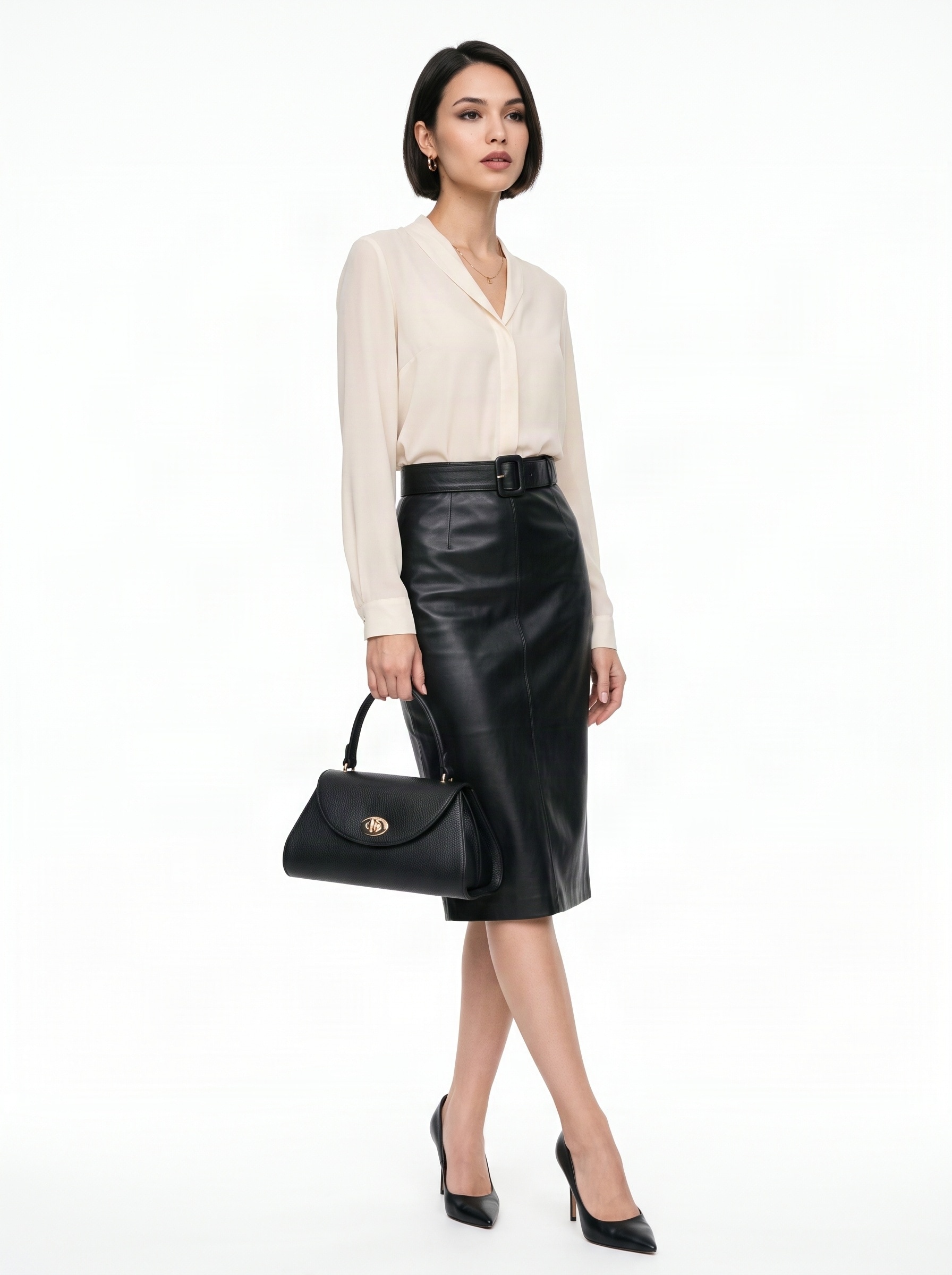 forty° Sac à bandoulière »FORTY° Damen LUNAVIVA echt Leder, Made in Italy« echt Leder, Made in Italy
