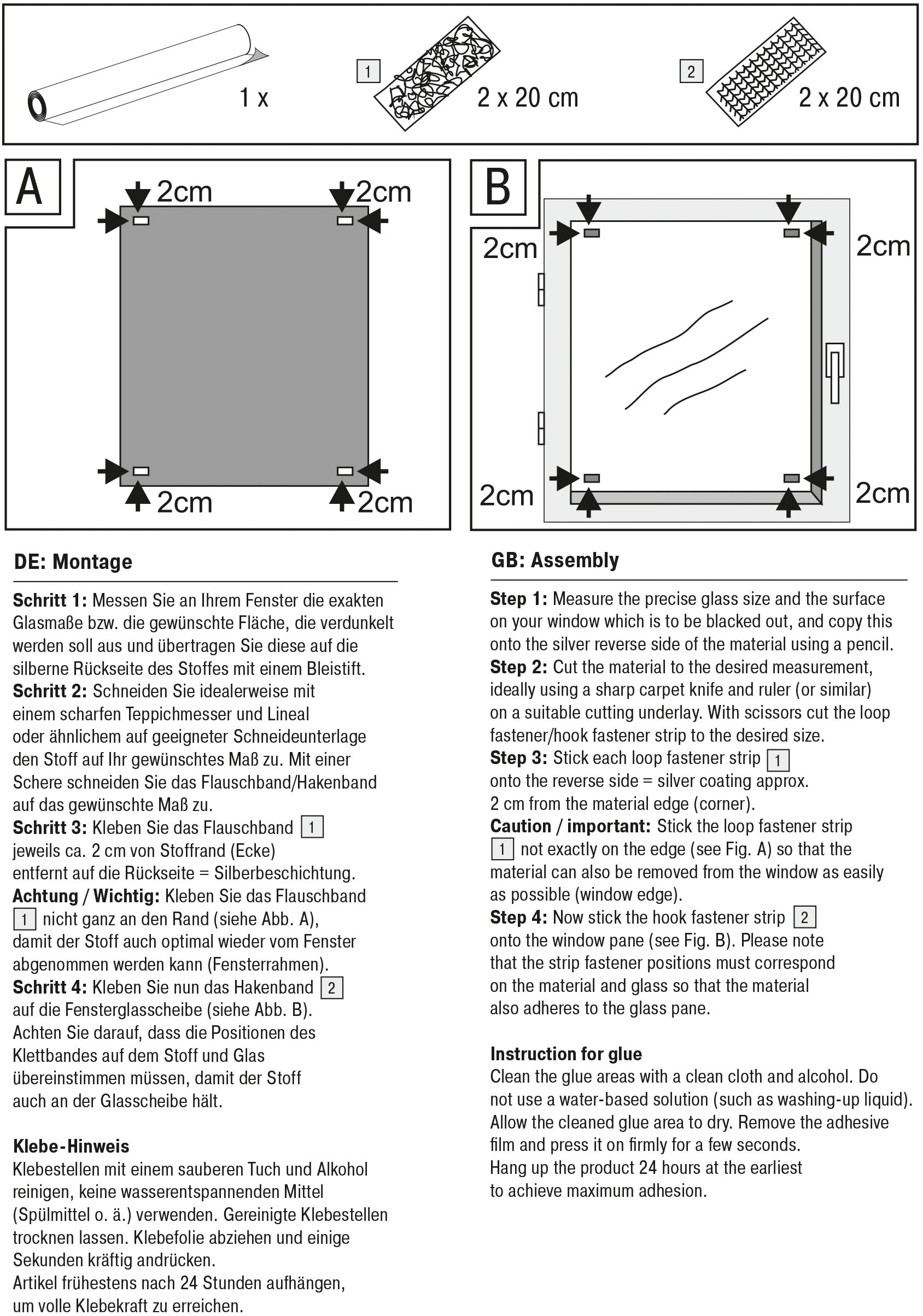 GARDINIA Sonnenschutz »Dachfenster Sonnenschutz Thermo«, 1 St.,  verdunkelnd, Haftfix, mit Thermo Beschichtung