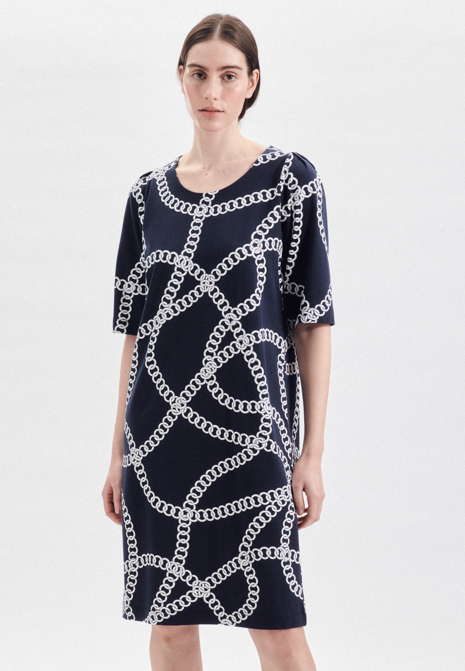 Image of seidensticker Sommerkleid »Schwarze Rose«, 3/4-Arm Rundhals Kettenprint bei Ackermann Versand Schweiz