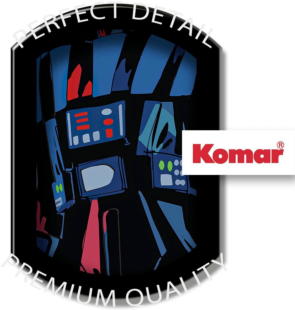 Komar Fototapete »Digitaldruck Vlies - Cyberart by Vader - Grösse 100 x 250 cm«, bedruckt, Kinderzimmer