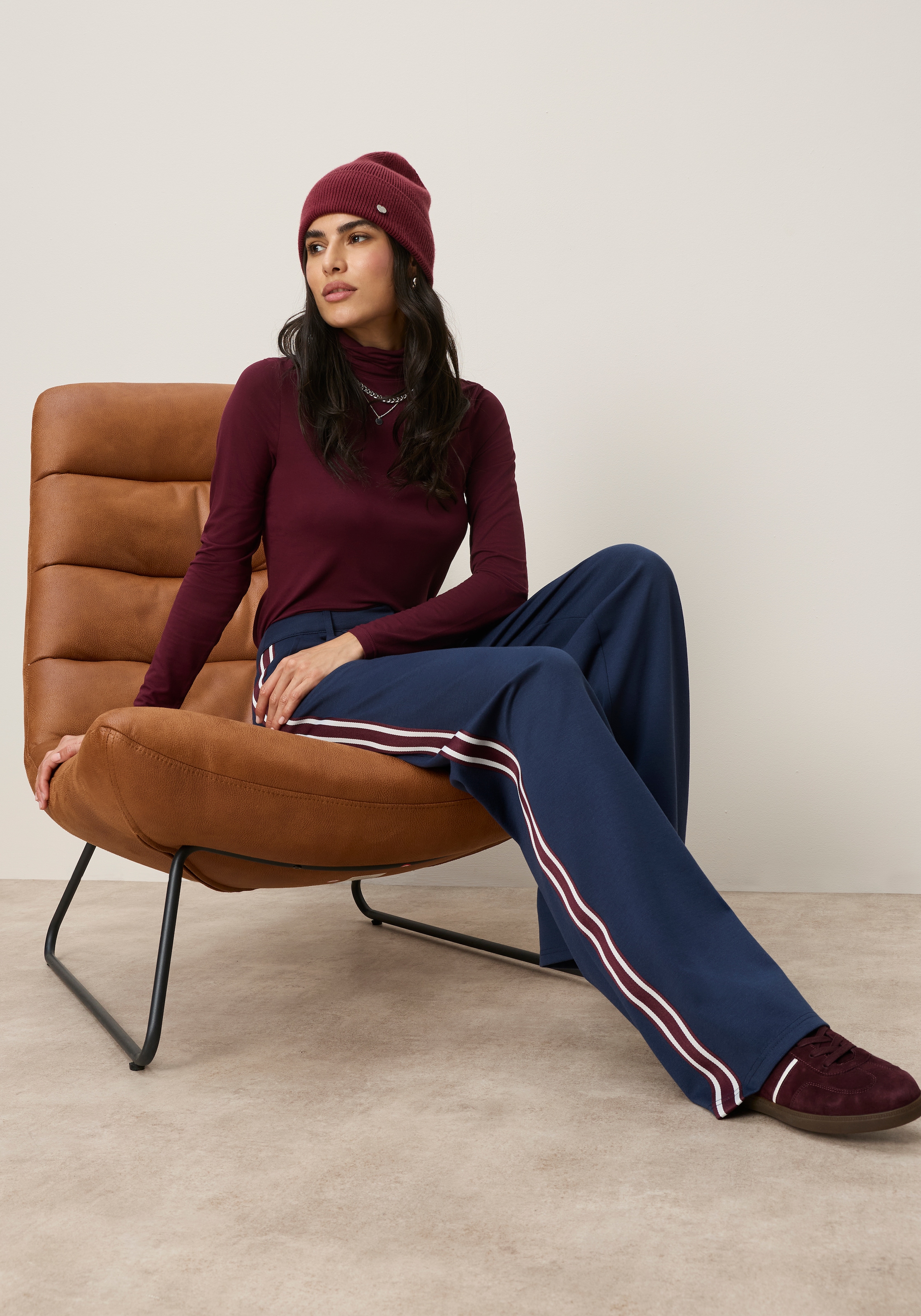 Tamaris Pantalon palazzo »mit Kontraststreifen, im modernem Look«  avec jambe large