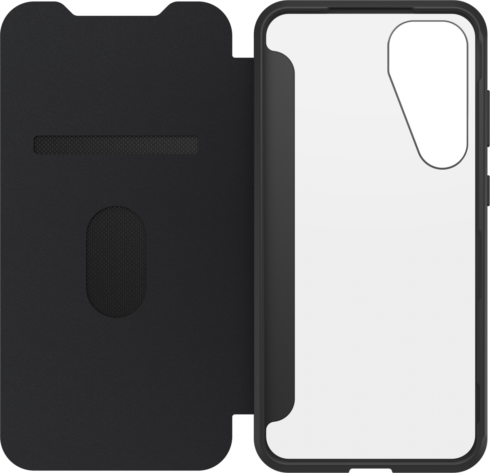 Otterbox Handyhülle »React Folio Samsung Galaxy S25+ clear/black« Backcover, Schutzhülle, Handyschutzhülle, Case, Schutzcase, stossfest