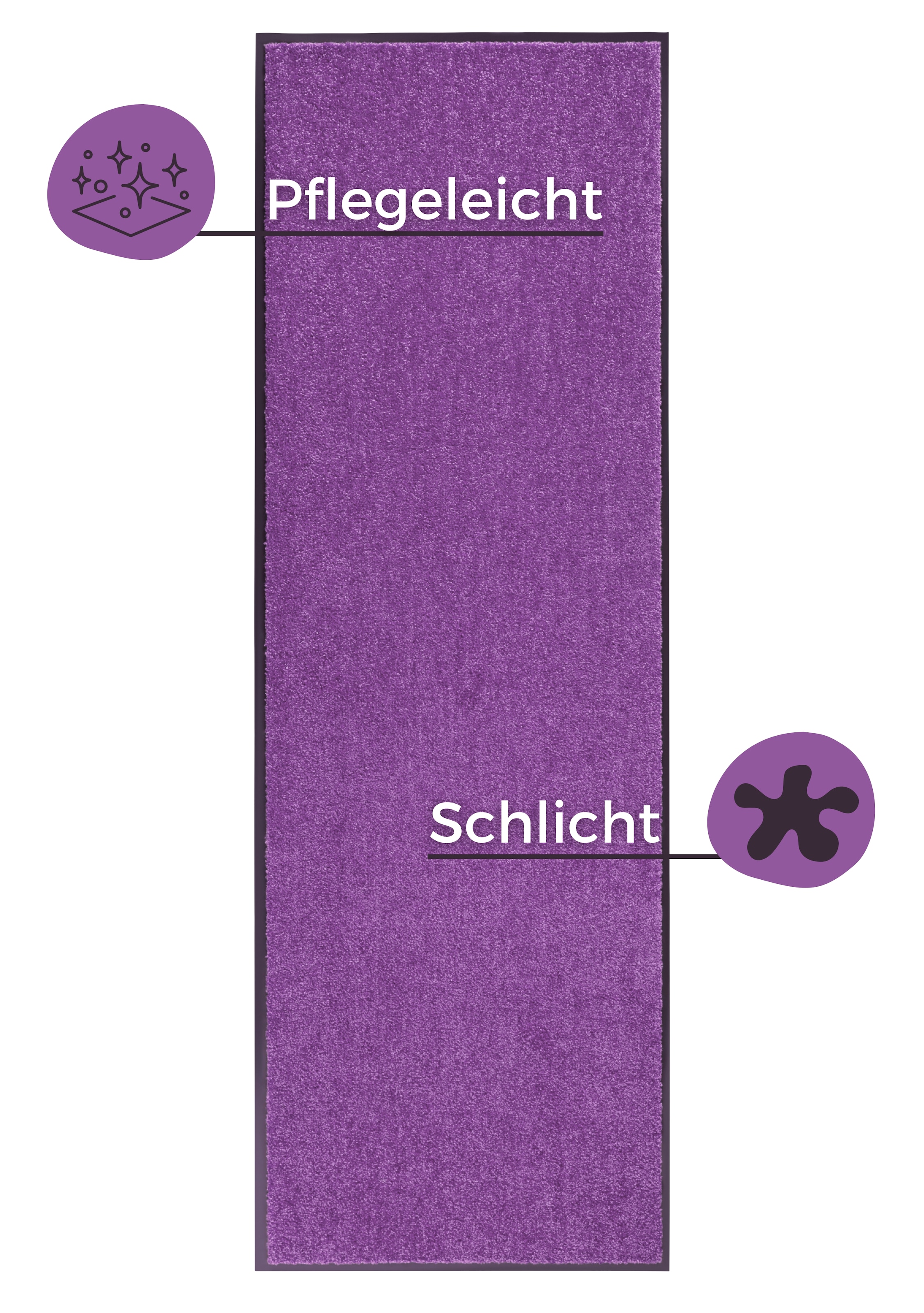 HANSE Home Fussmatte »Wash & Clean«, rechteckig, 7 mm Höhe, Schmutzfangmatte, Türmatte, In- und Outdoor, Teppich, Läufer, waschbar