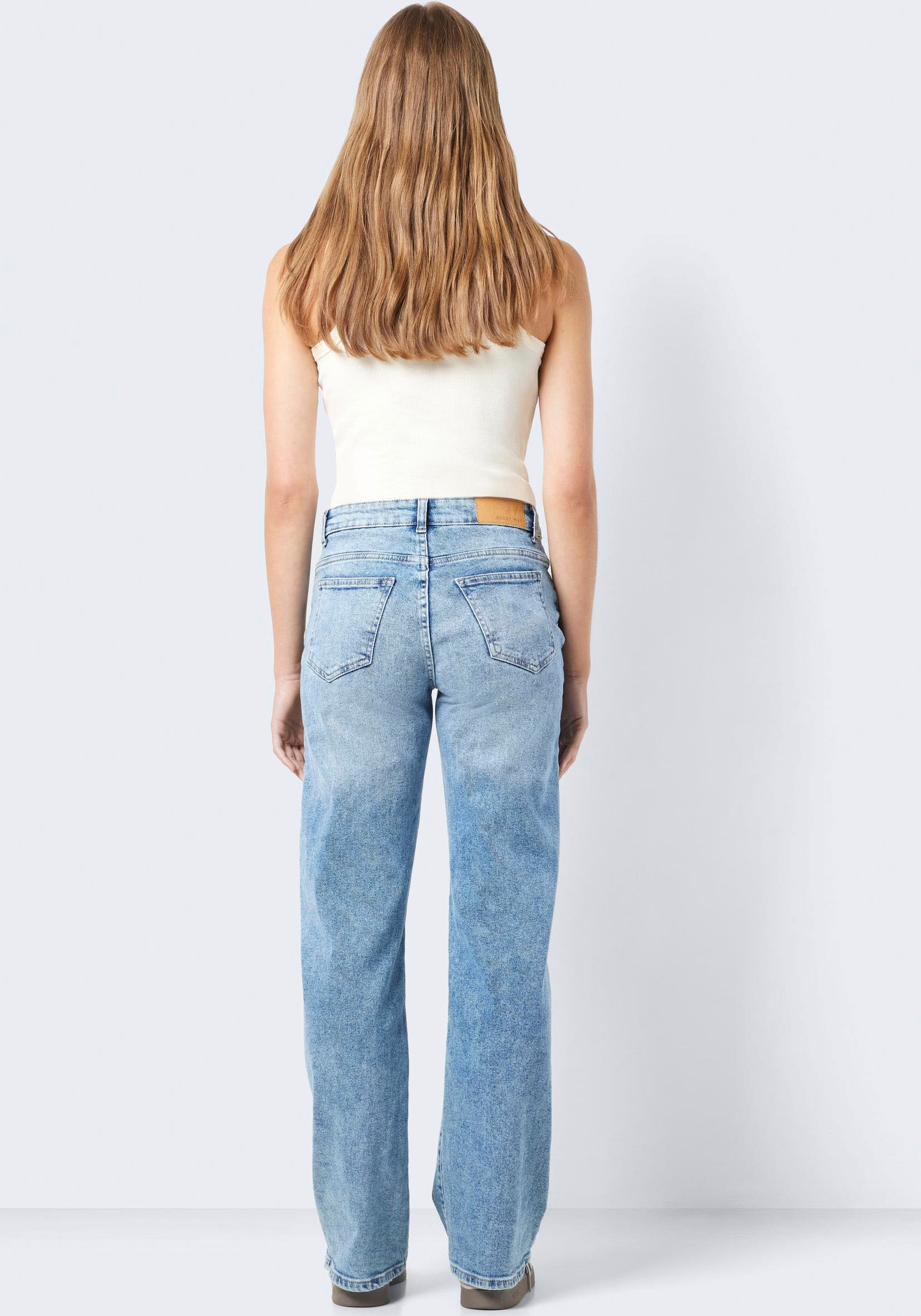 Noisy may Straight-Jeans »NMYOLANDA NW WIDE JEANS AZ236LB NOOS«