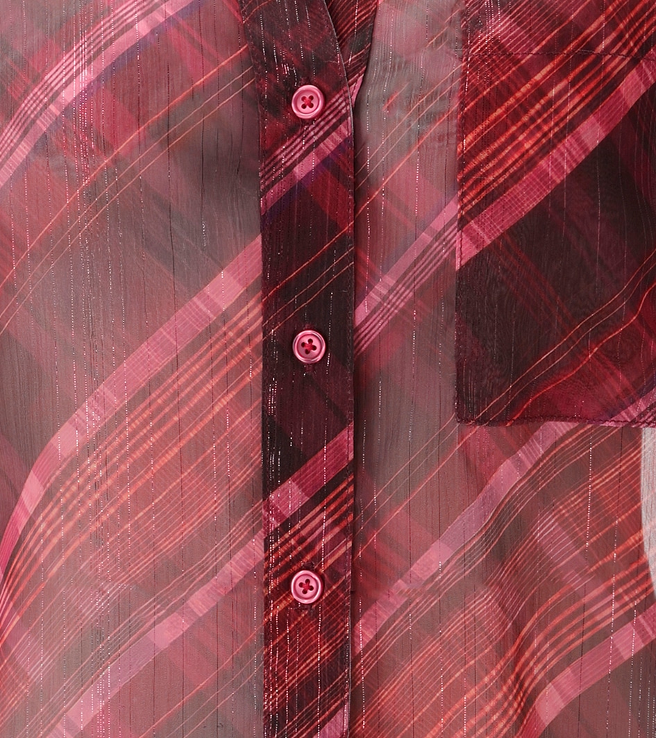 Aniston CASUAL Blouse chemise avec fils brillants dans un motif carreaux extravagant - NOUVELLE COLLECTION