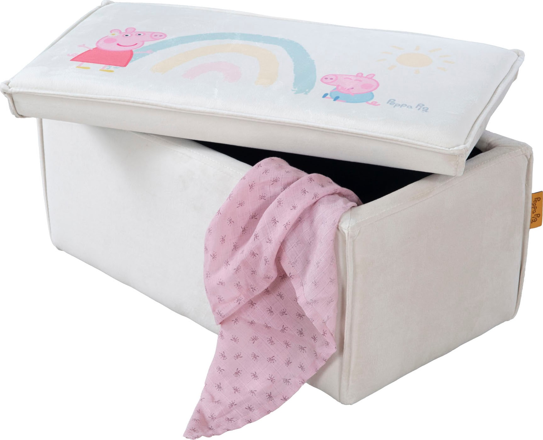 roba® Polsterbank »Peppa Pig« mit Aufbewahrungsfunktion - für Kinder