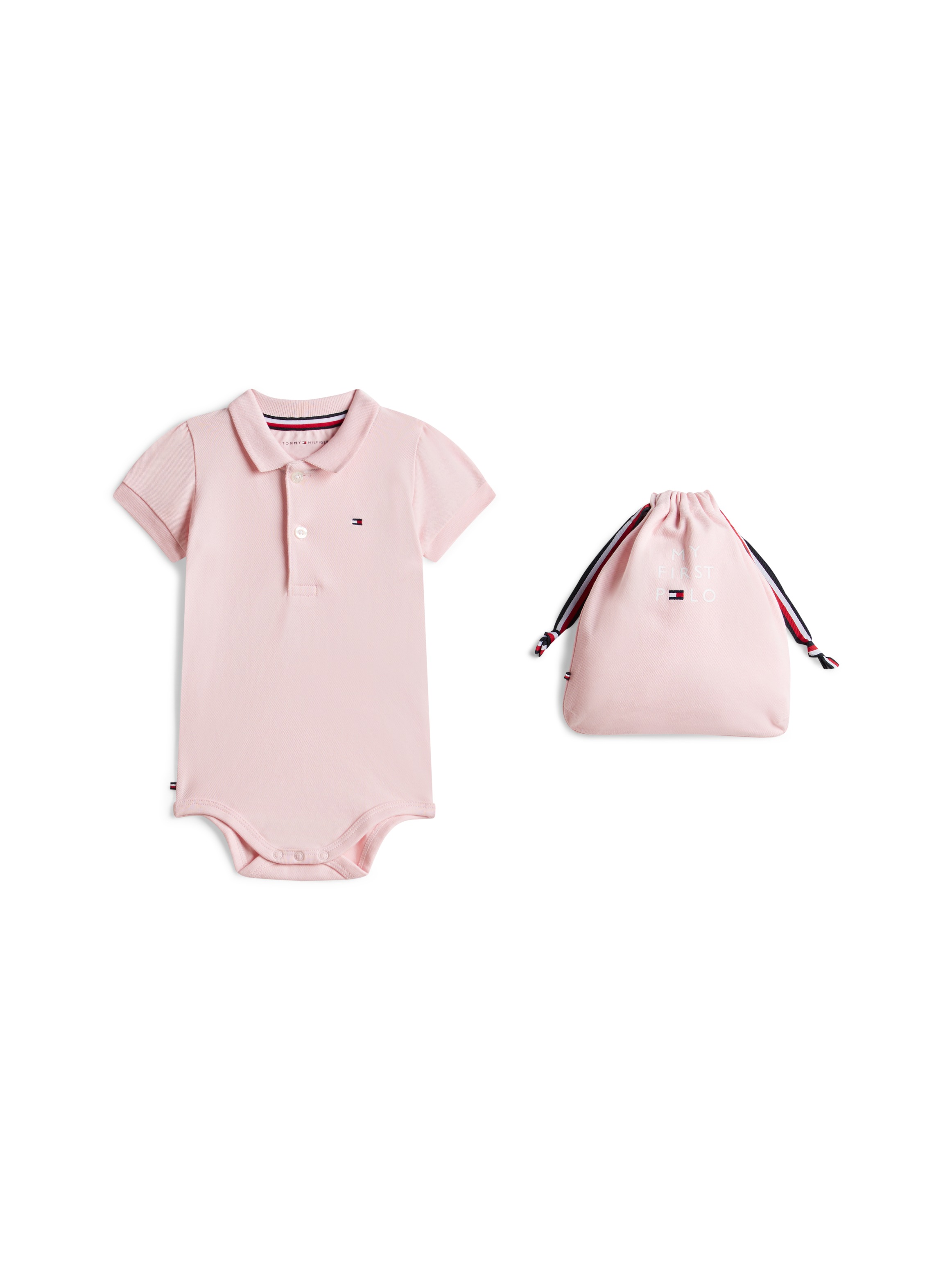 Tommy Hilfiger Kurzarmbody »POLO BODY GIFTPACK« Set, 2 für Babys, mit Geschenkbeutel