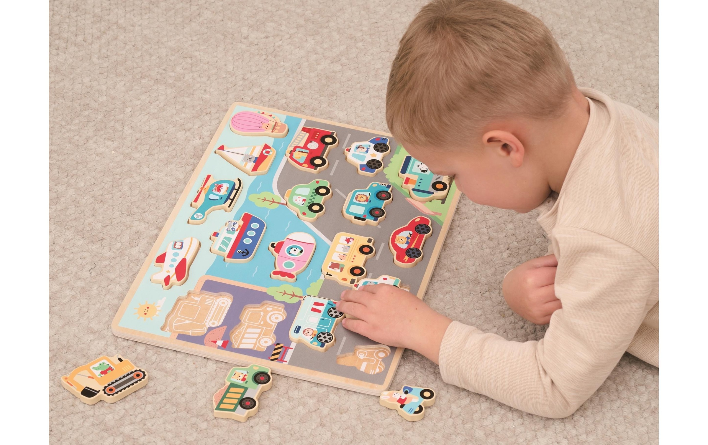 Spielba Puzzle »Spielba Holzspielwaren Holzpuzzle Puzzle Transportwelt«