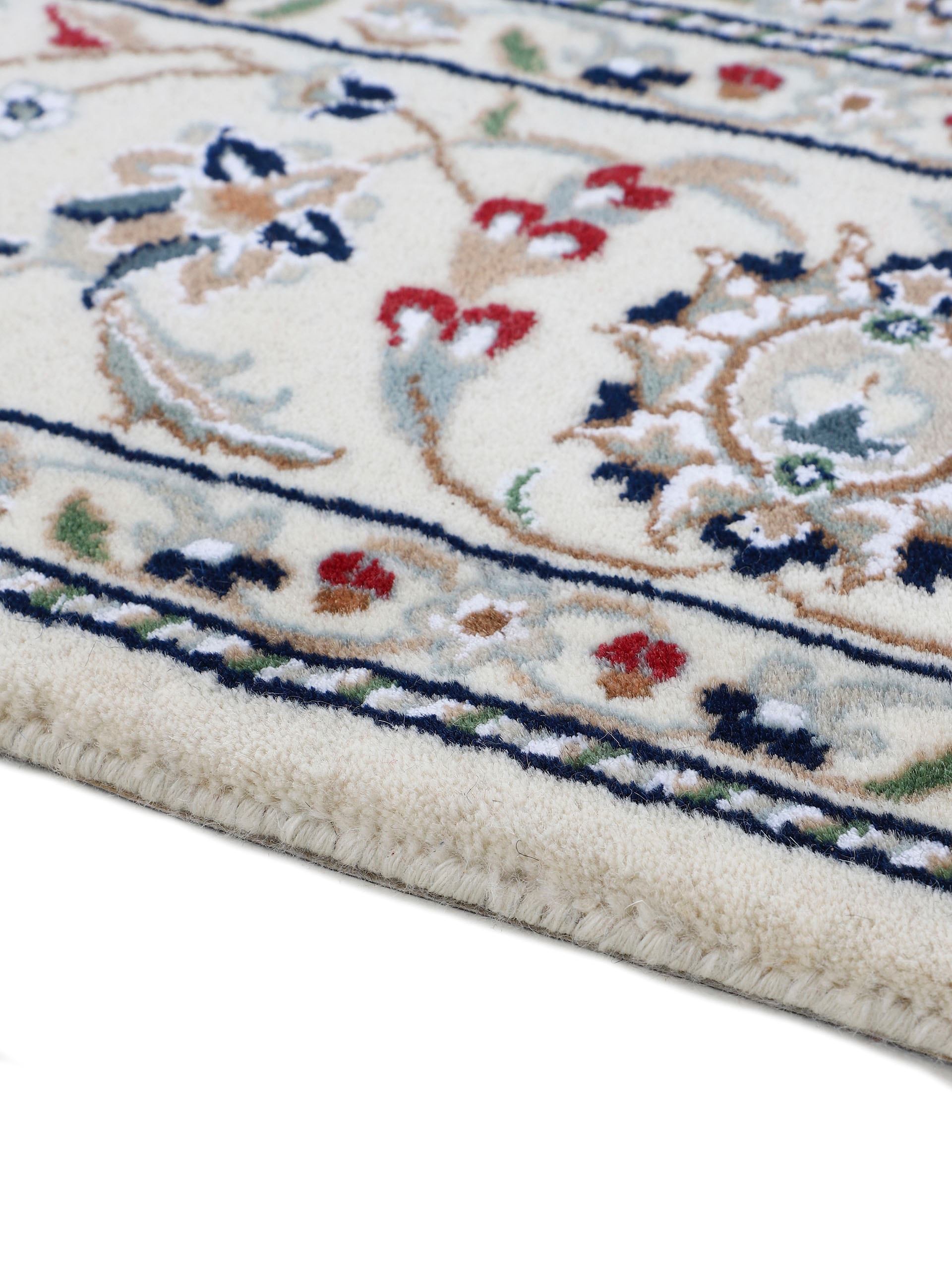 Woven Arts Orientteppich »Orientteppich Nain«, rechteckig, 15 mm Höhe, handgeknüpft, Wohnzimmer, reine Wolle